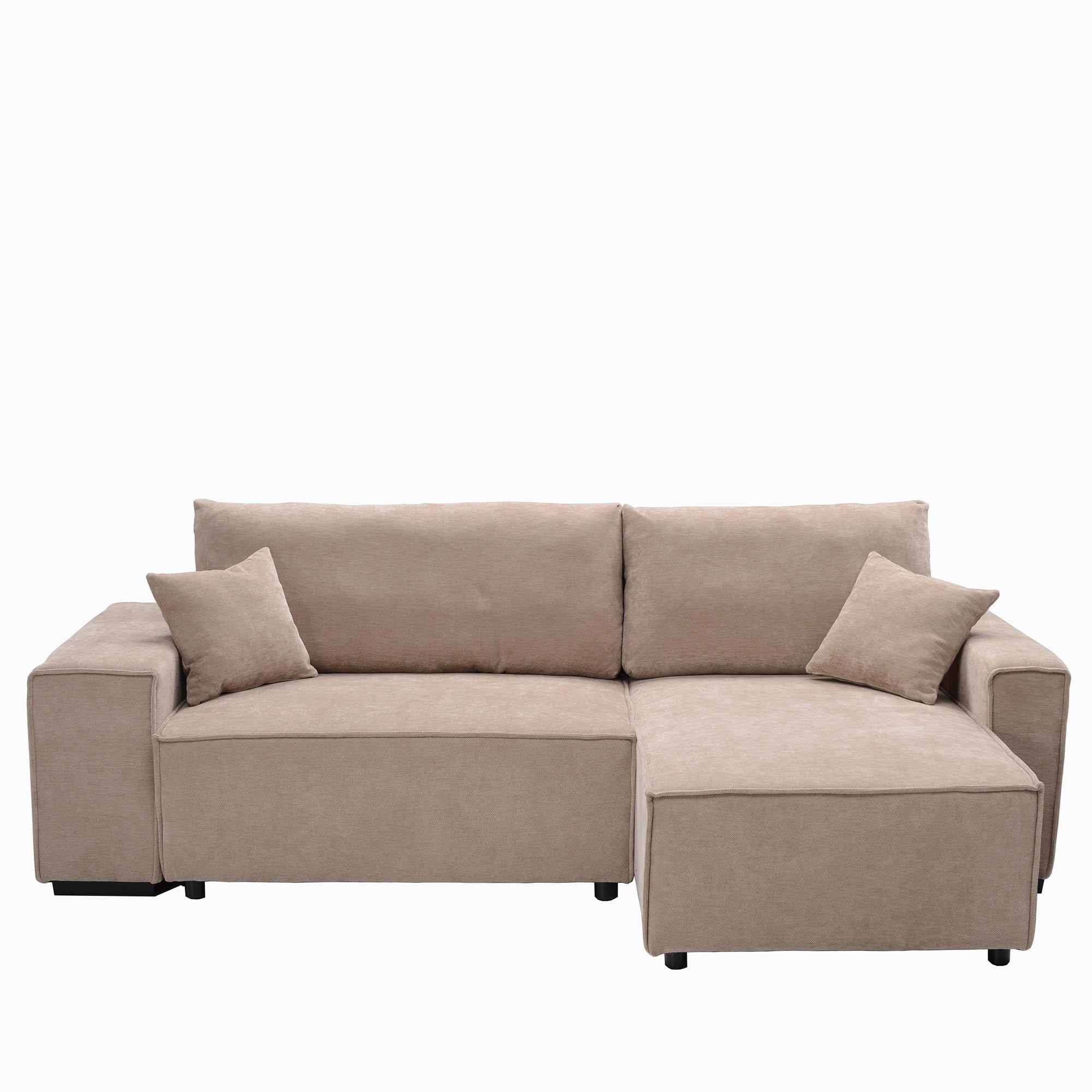 L-Shape sofa with storage and Pull-out bed