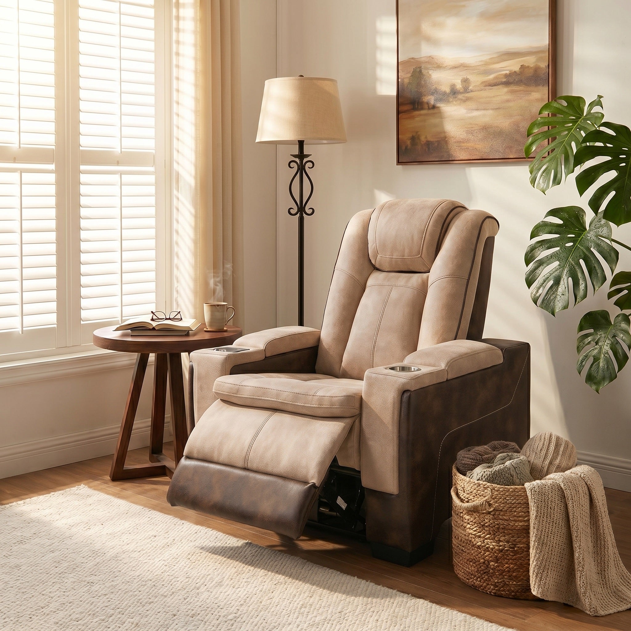 Charlie Brown Power Recliner Chair