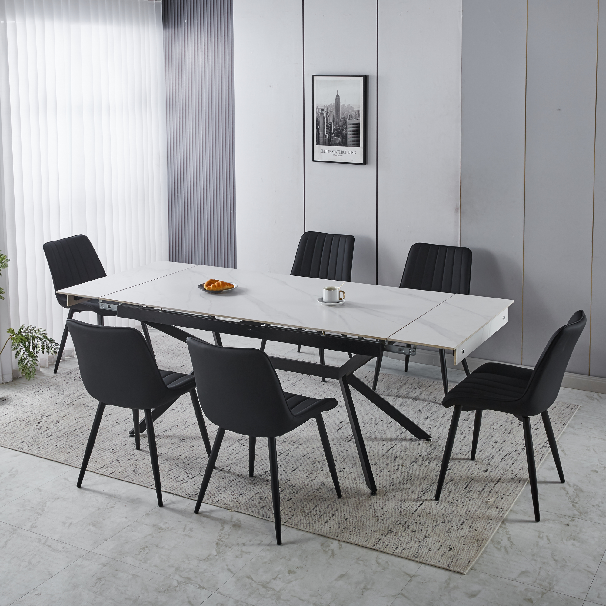 Big Size Extendable Dining Table for Family Gatherings