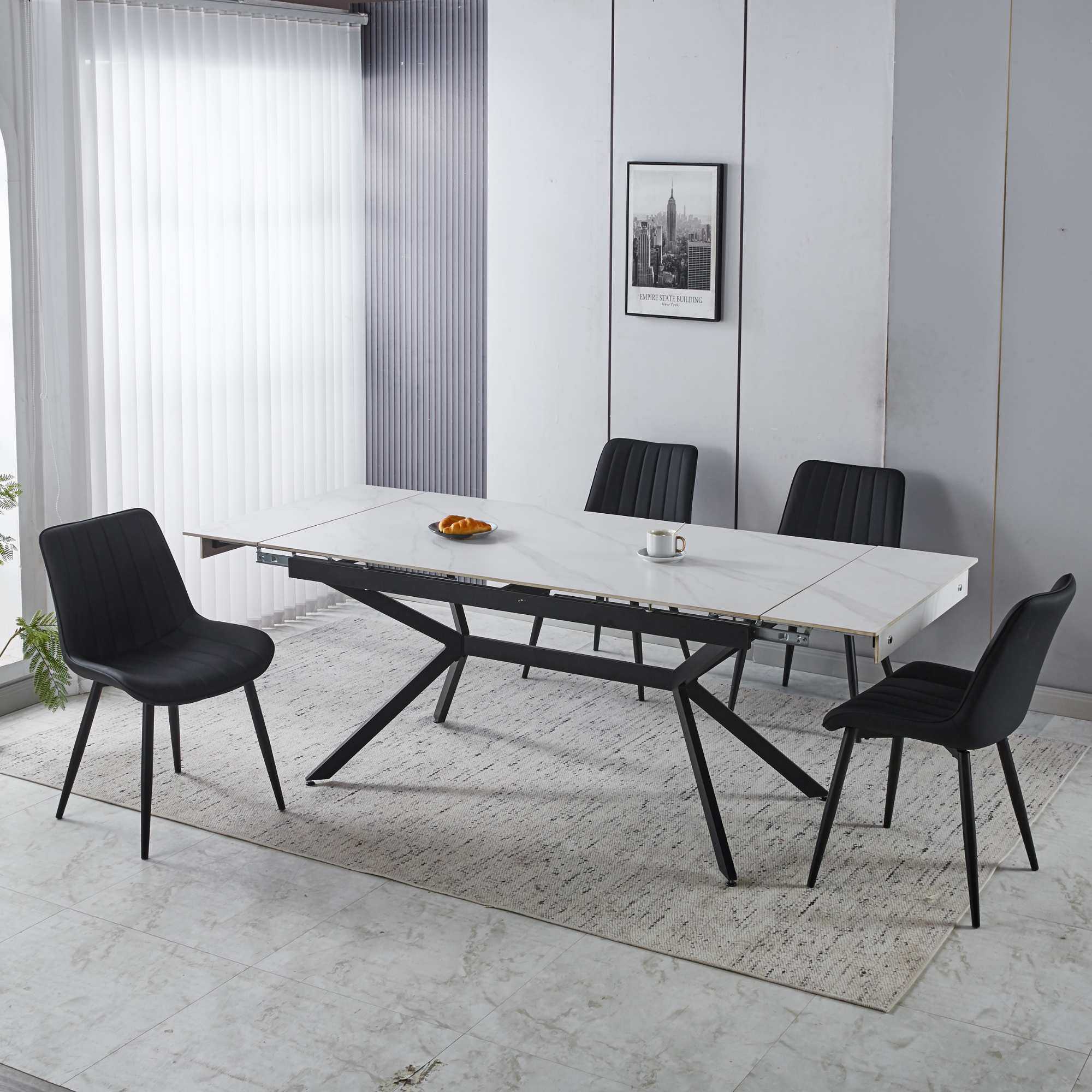 Big Size Extendable Dining Table for Family Gatherings