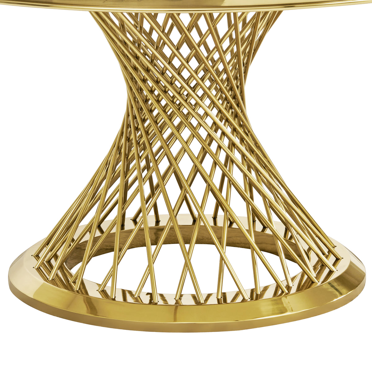 Durable Dining Table with Marble Top