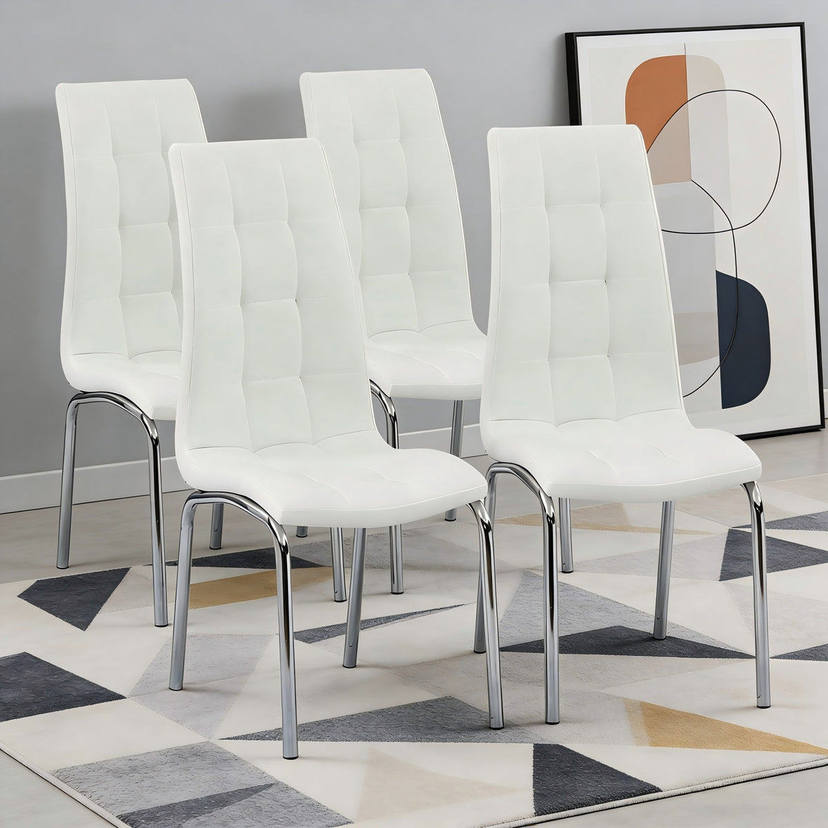 Metal Legs Side Chair-4PCS/CTN