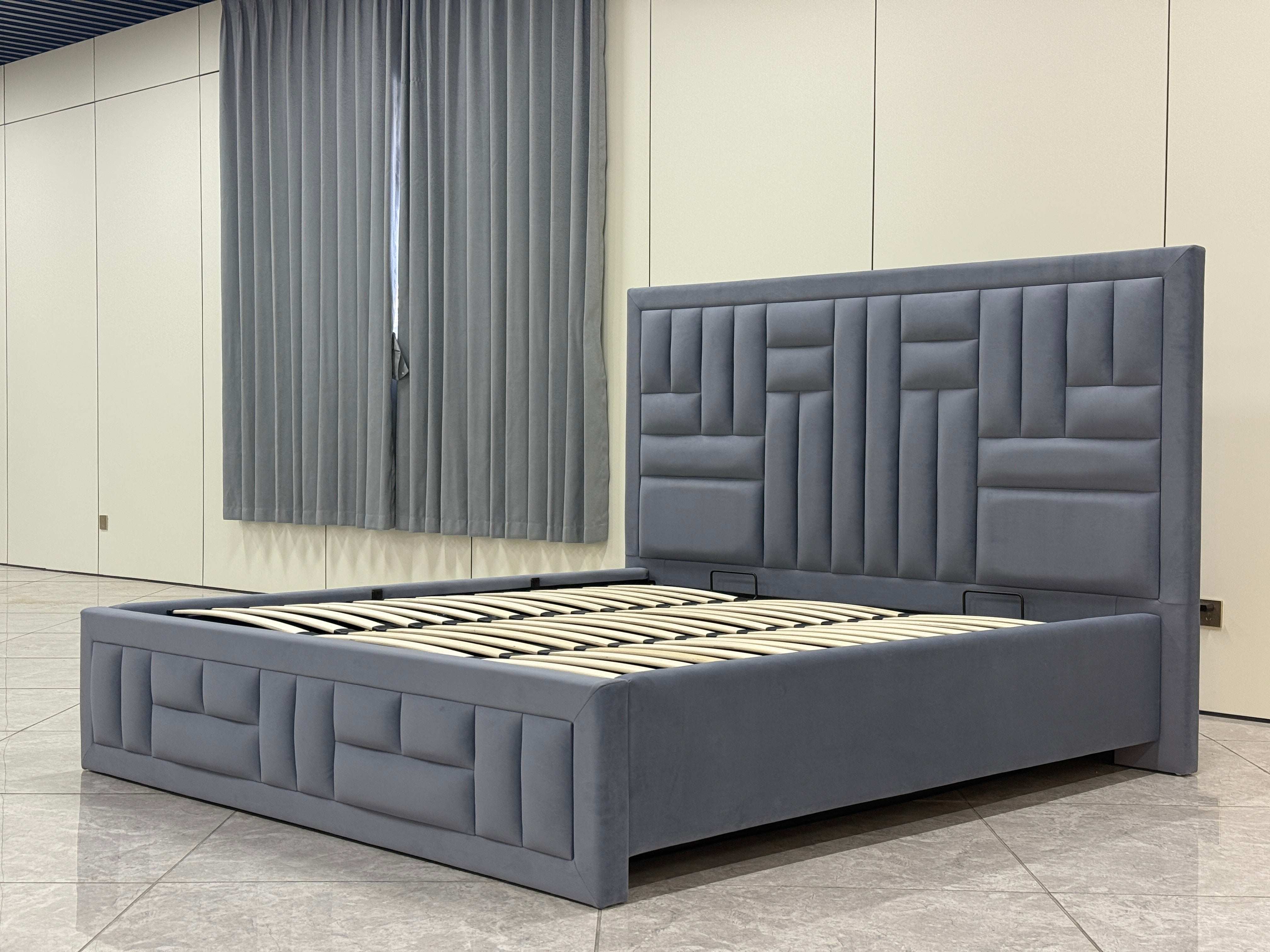 Modern Upholstered Storage King Bed