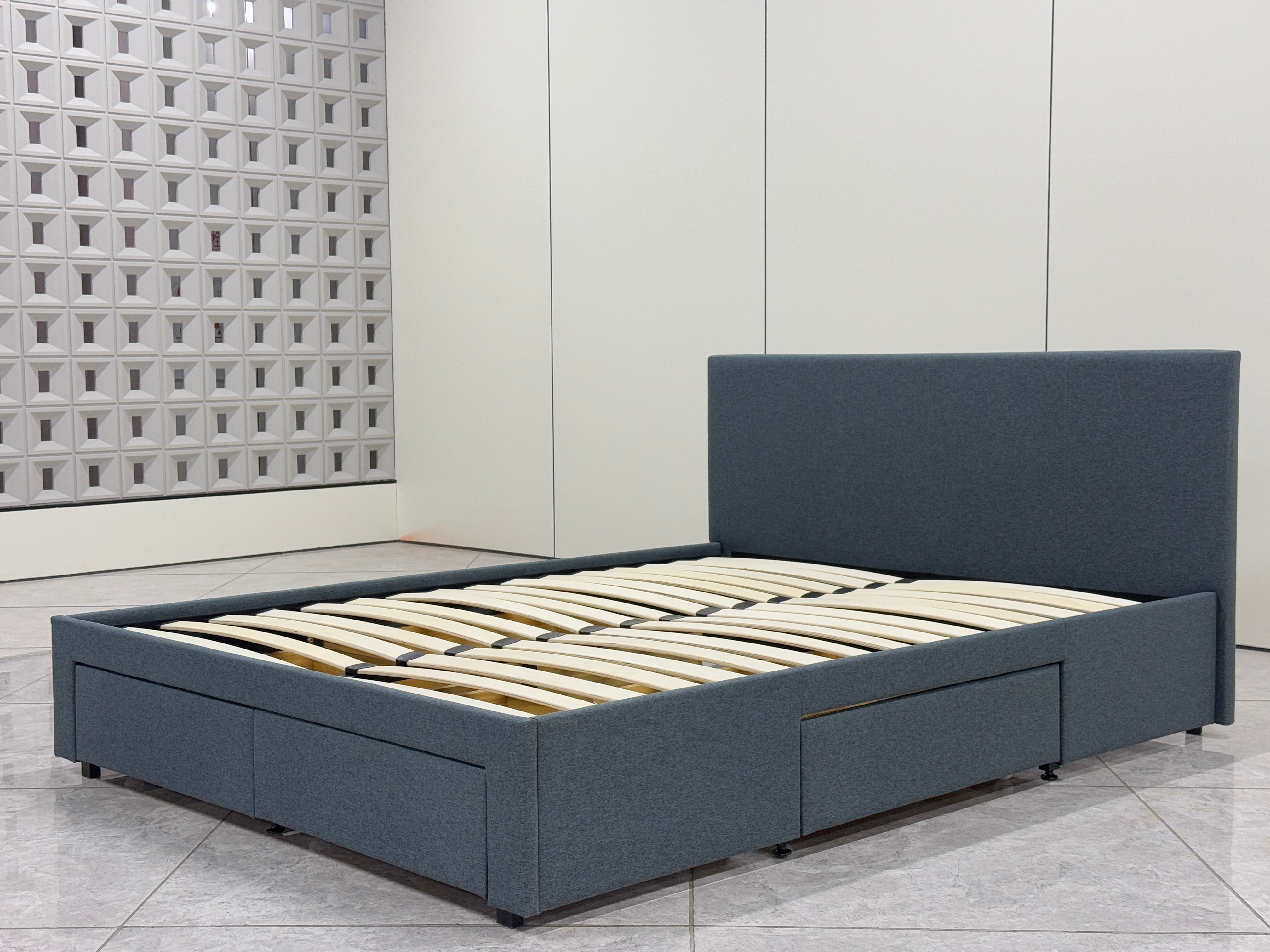 Modern Drawer Storage Queen Bed