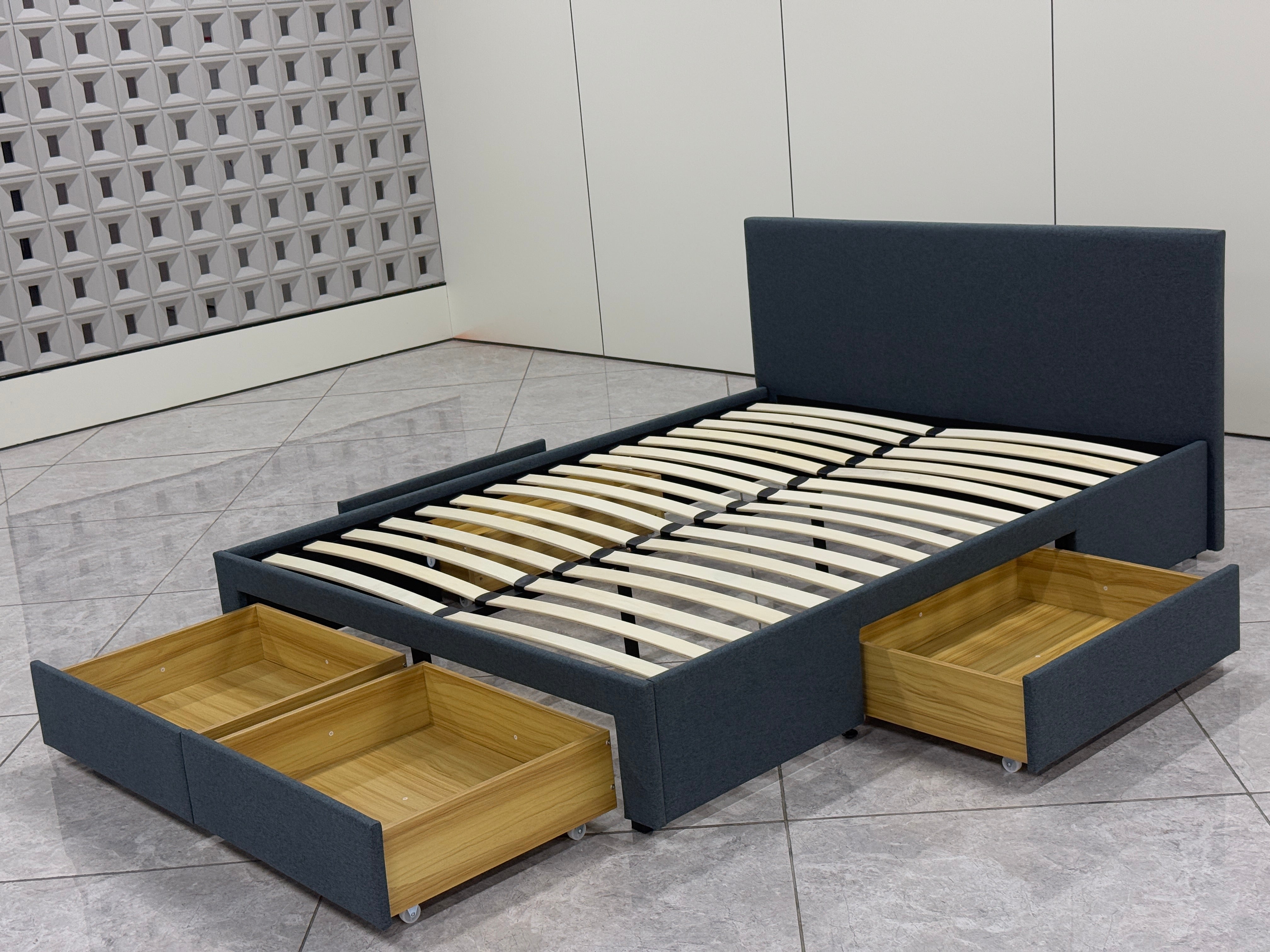 Modern Drawer Storage Queen Bed