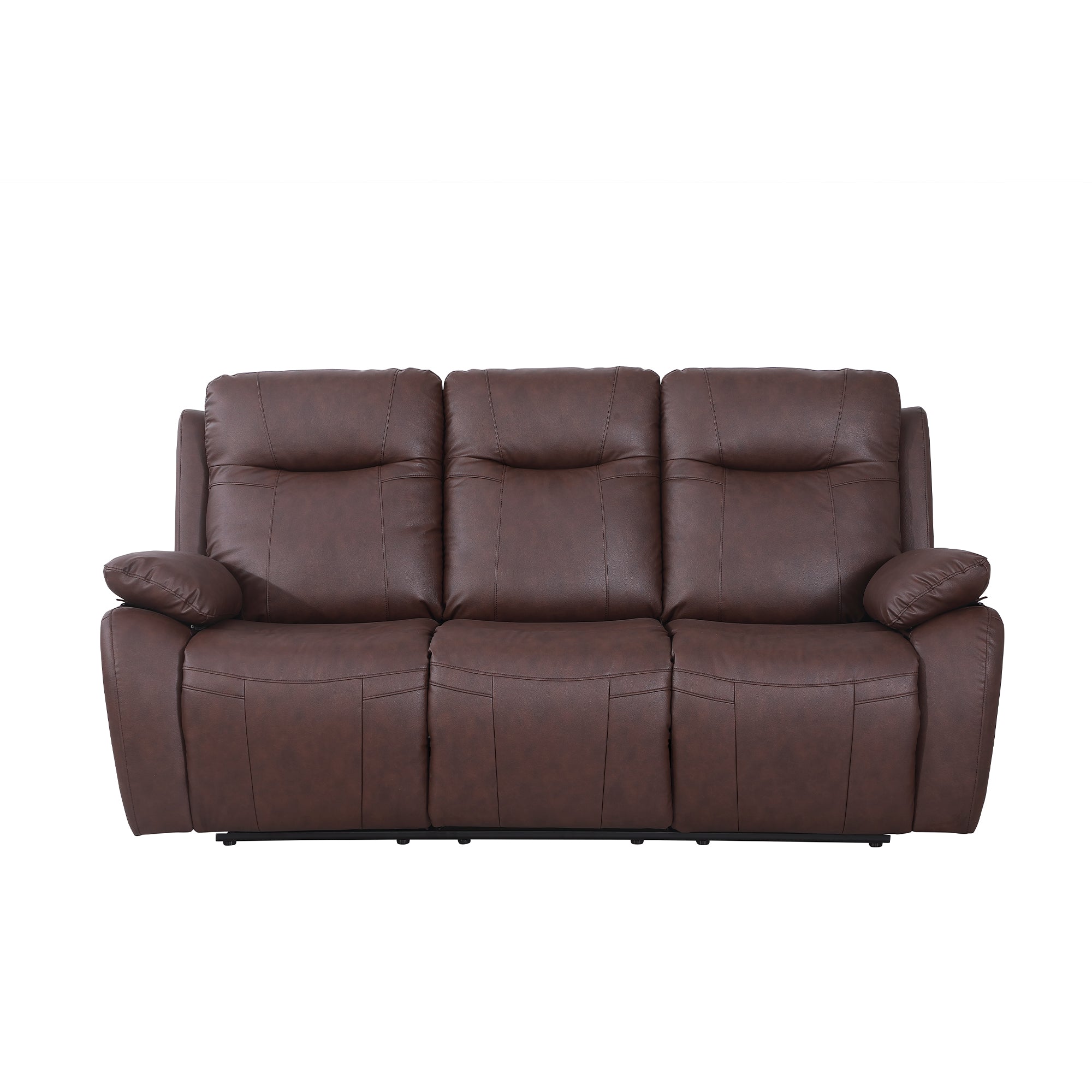 Manual Recliner Sofa MR2537W Brown