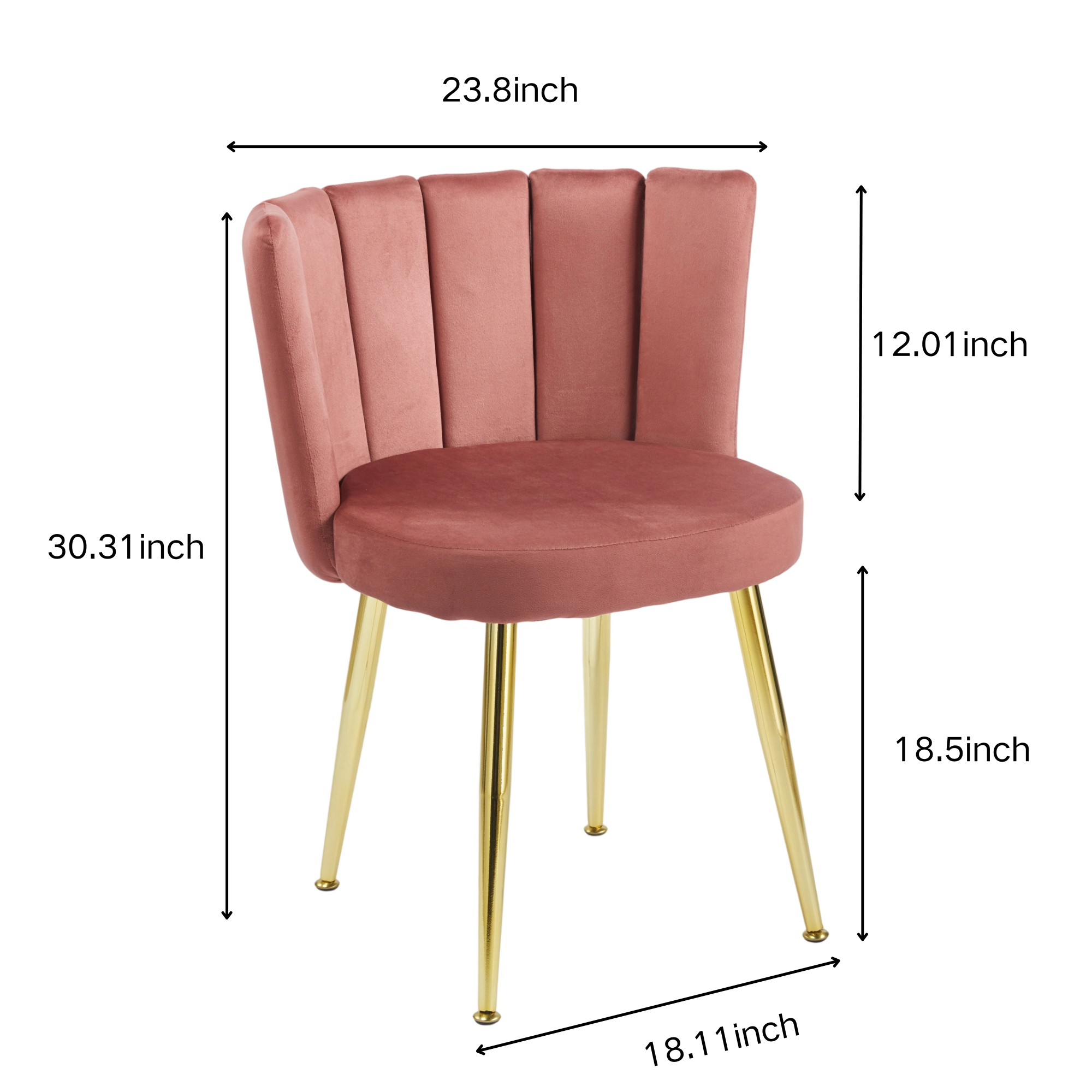 Ergonomic seat design Dining Chair