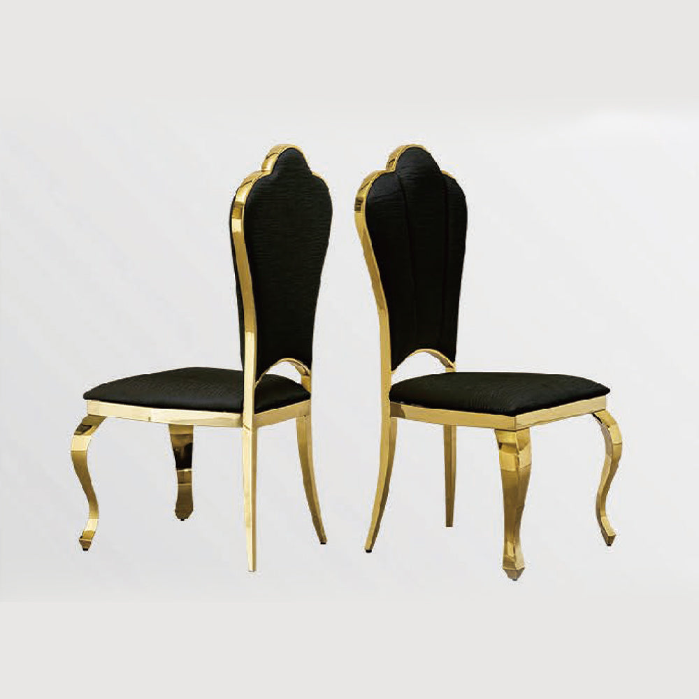Mirror Glod Finish Dining Chair