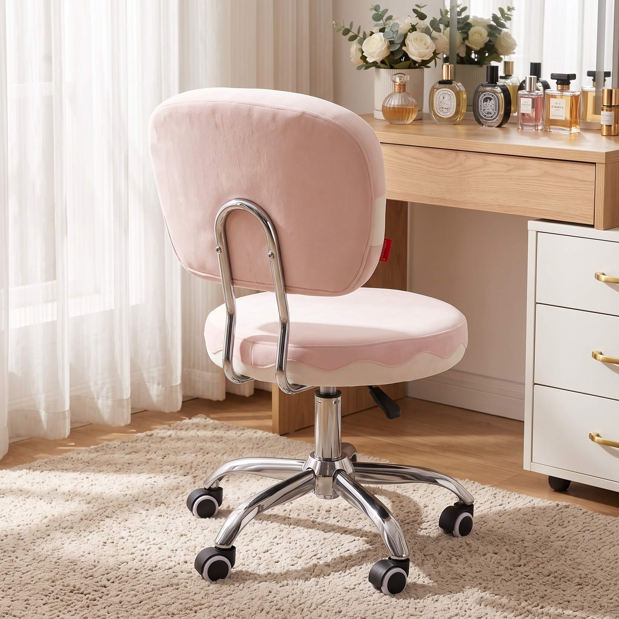 VANITII Cake 360-degree Seat Swivel Vanity Chair