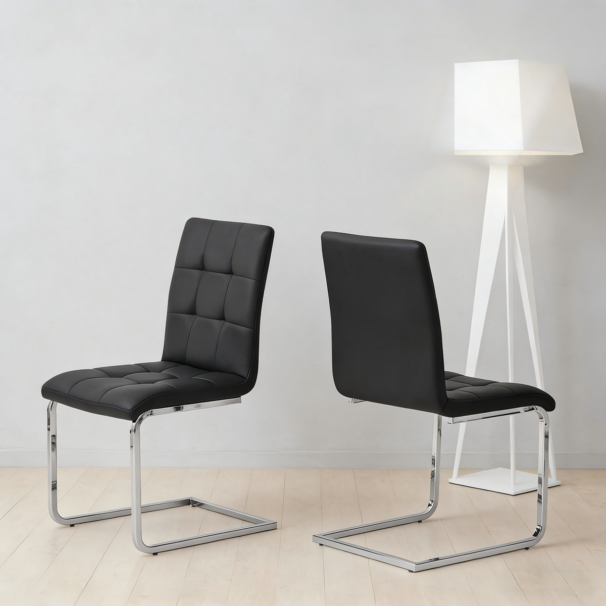 C-frame Design Side Chair-2PCS/CTN