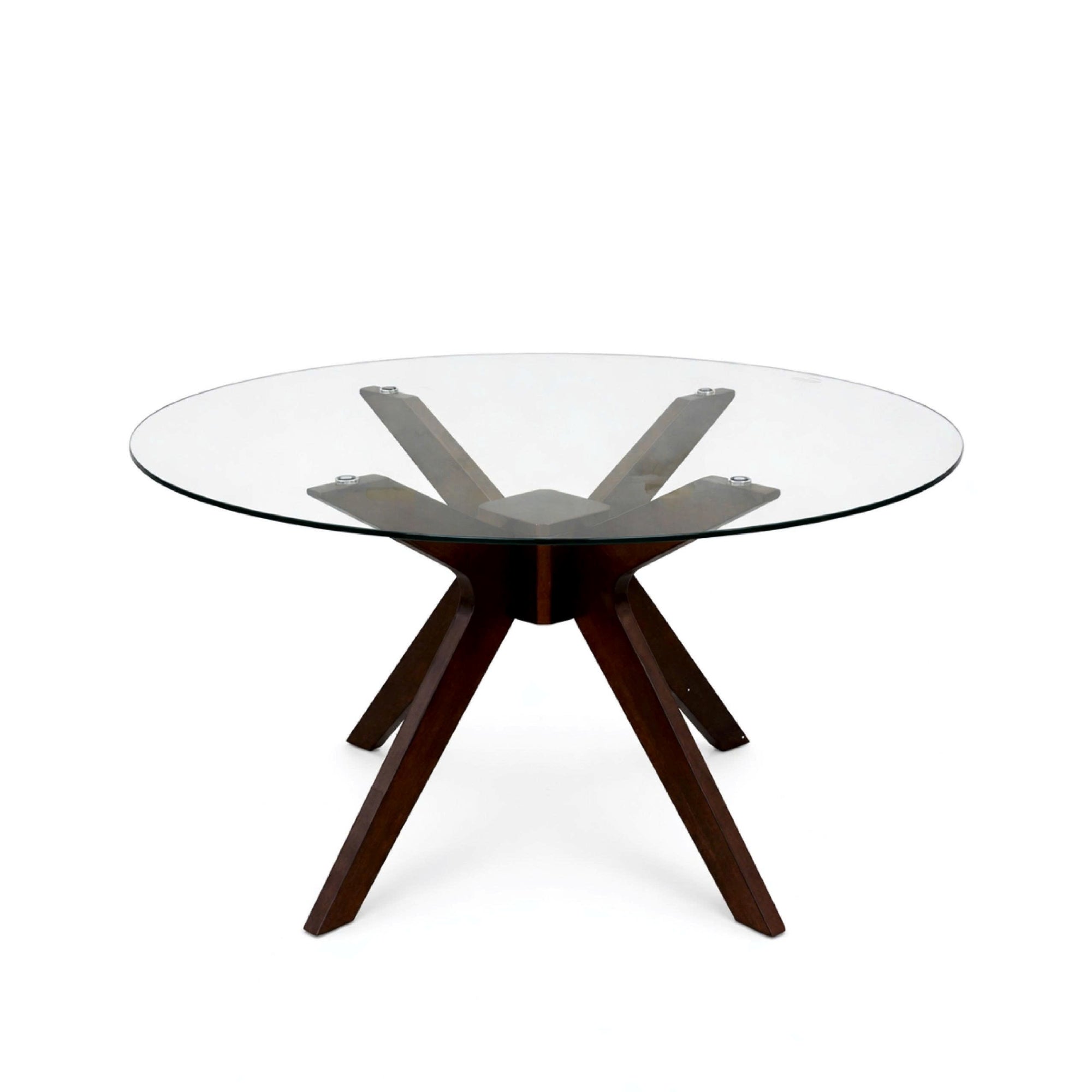 GLASS TOP DINING TABLE