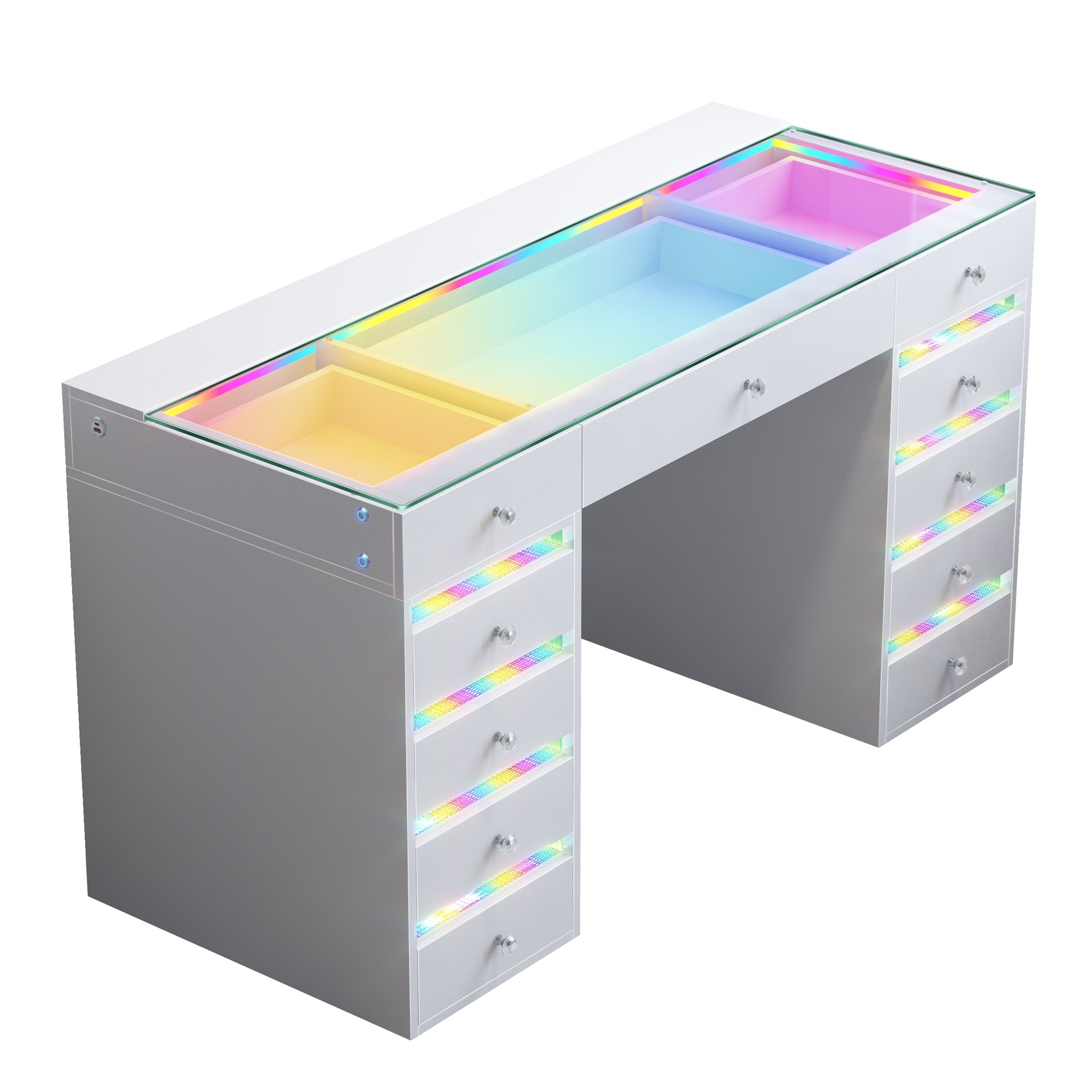 VANITII Fenair Vanity Desk with RGB light
