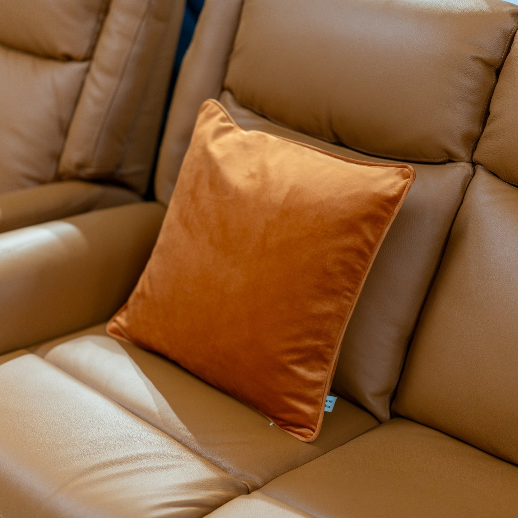 Cushion Velvet Plain Copper