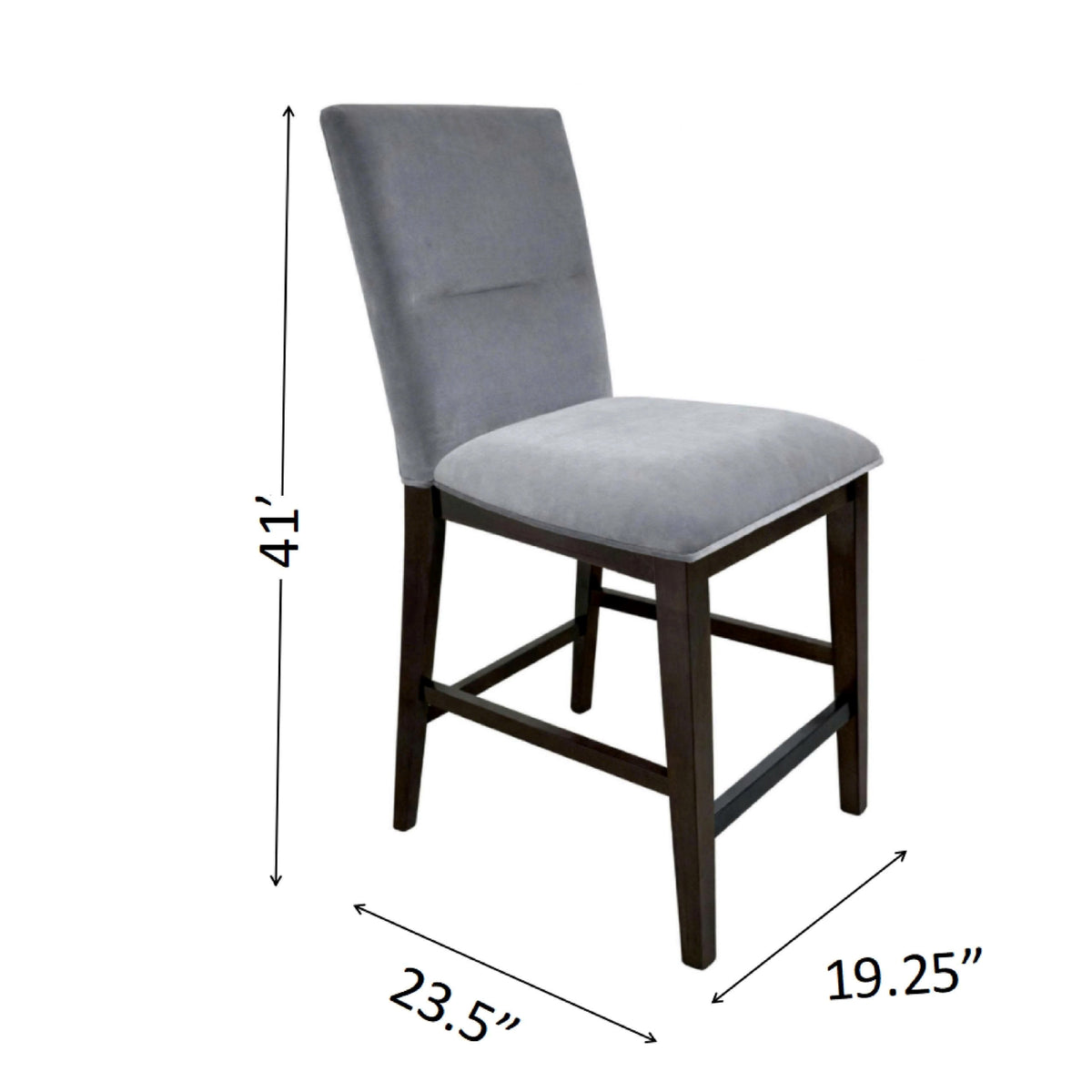COUNTER CHAIR ( VELVET) 2506CC-2pcs/CTN
