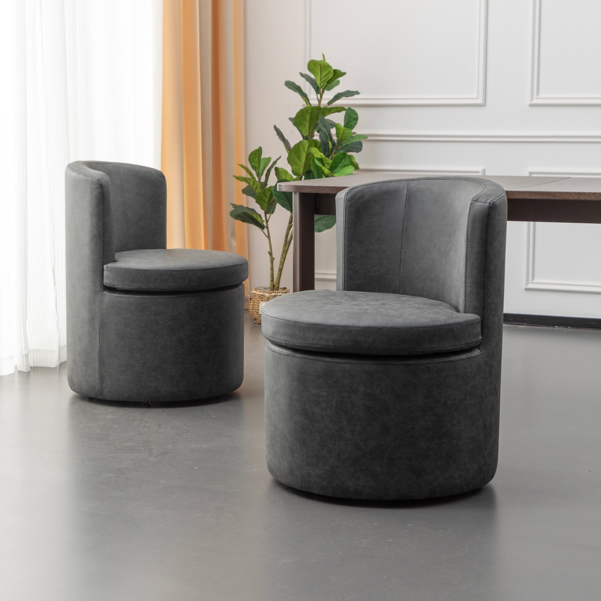 Faux Leather Dining Chair