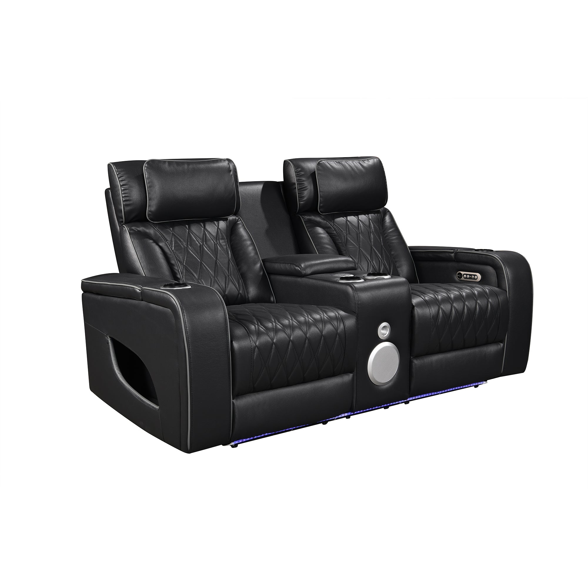 Jessie Power Recliner Black 2-seater Loveseat
