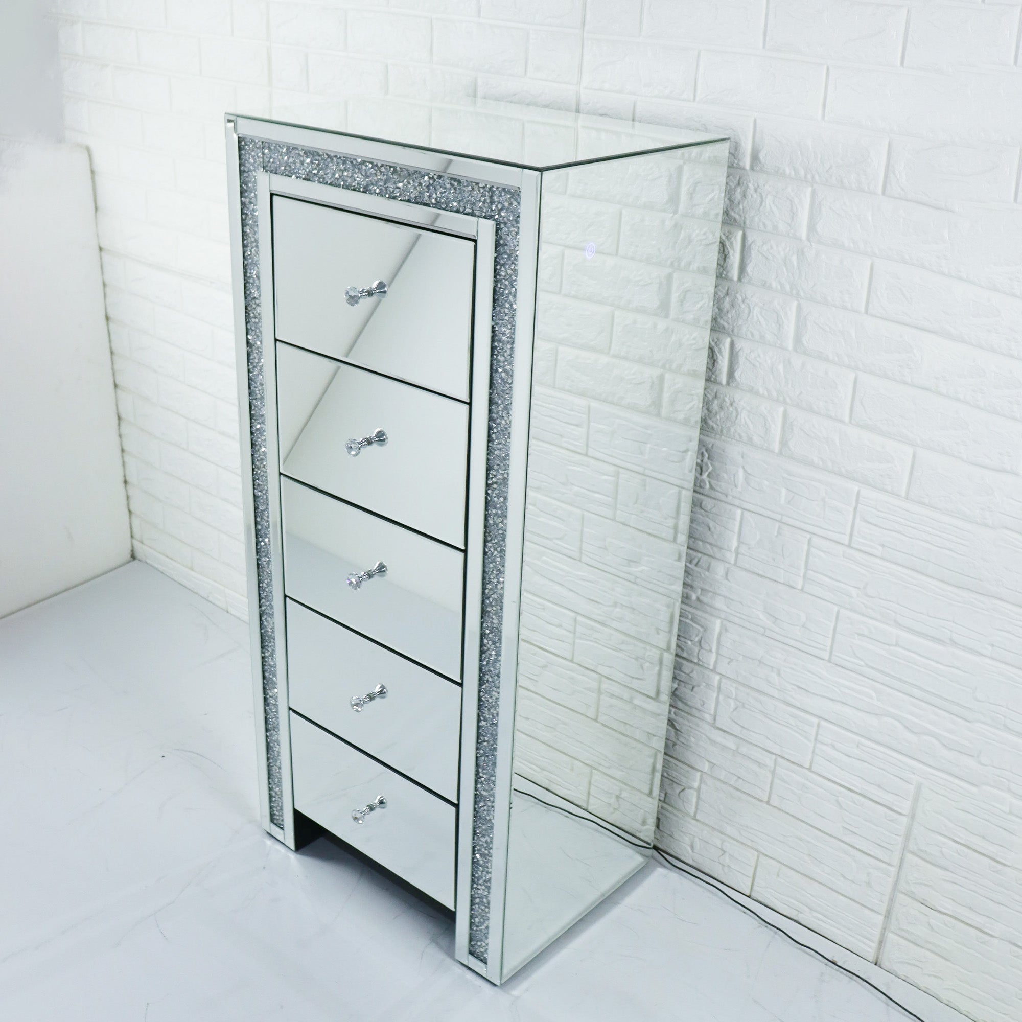 VANITII Crushed Diamonds LED Tallboy