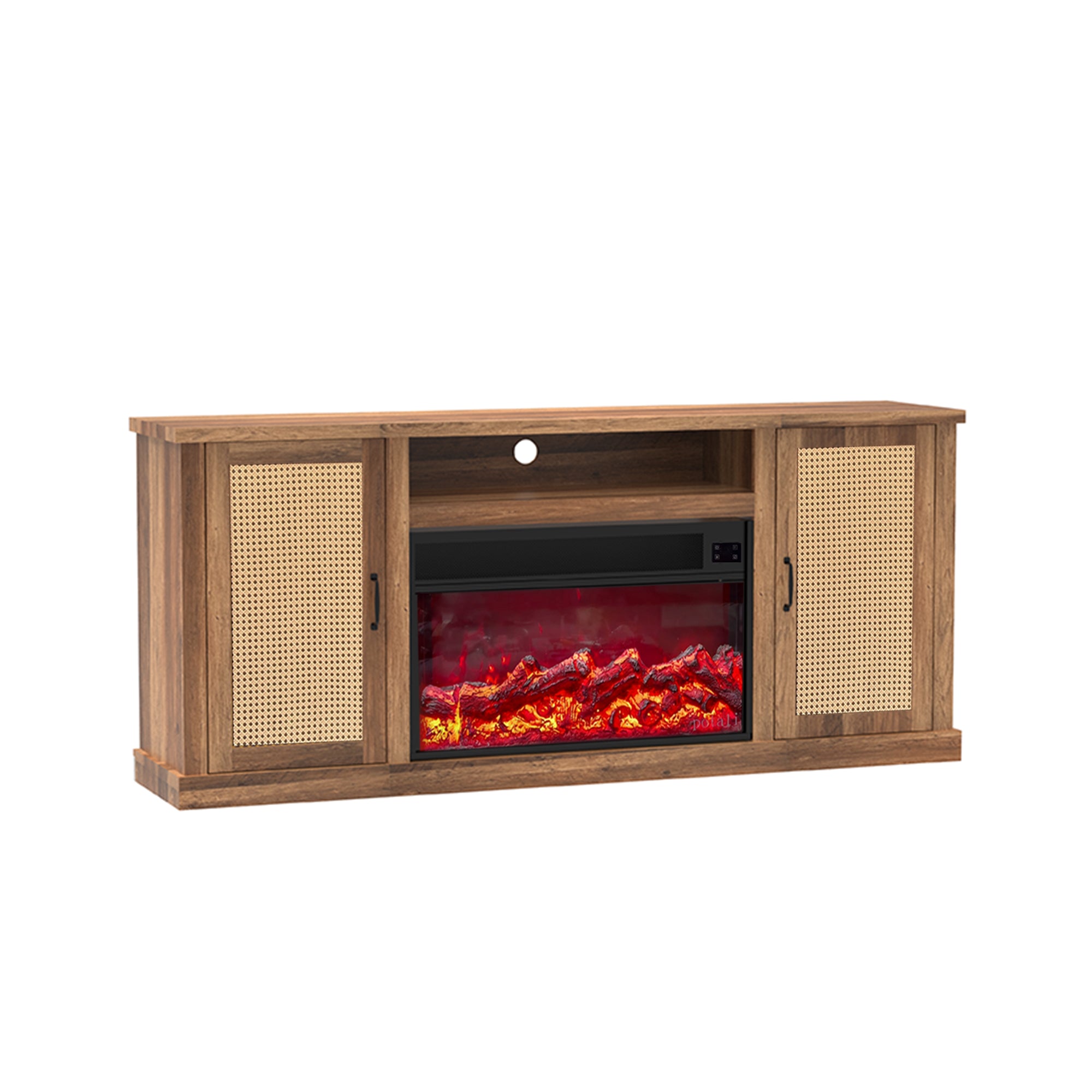 Fully Assembled TV stand with an electronic fireplace (HZ02)