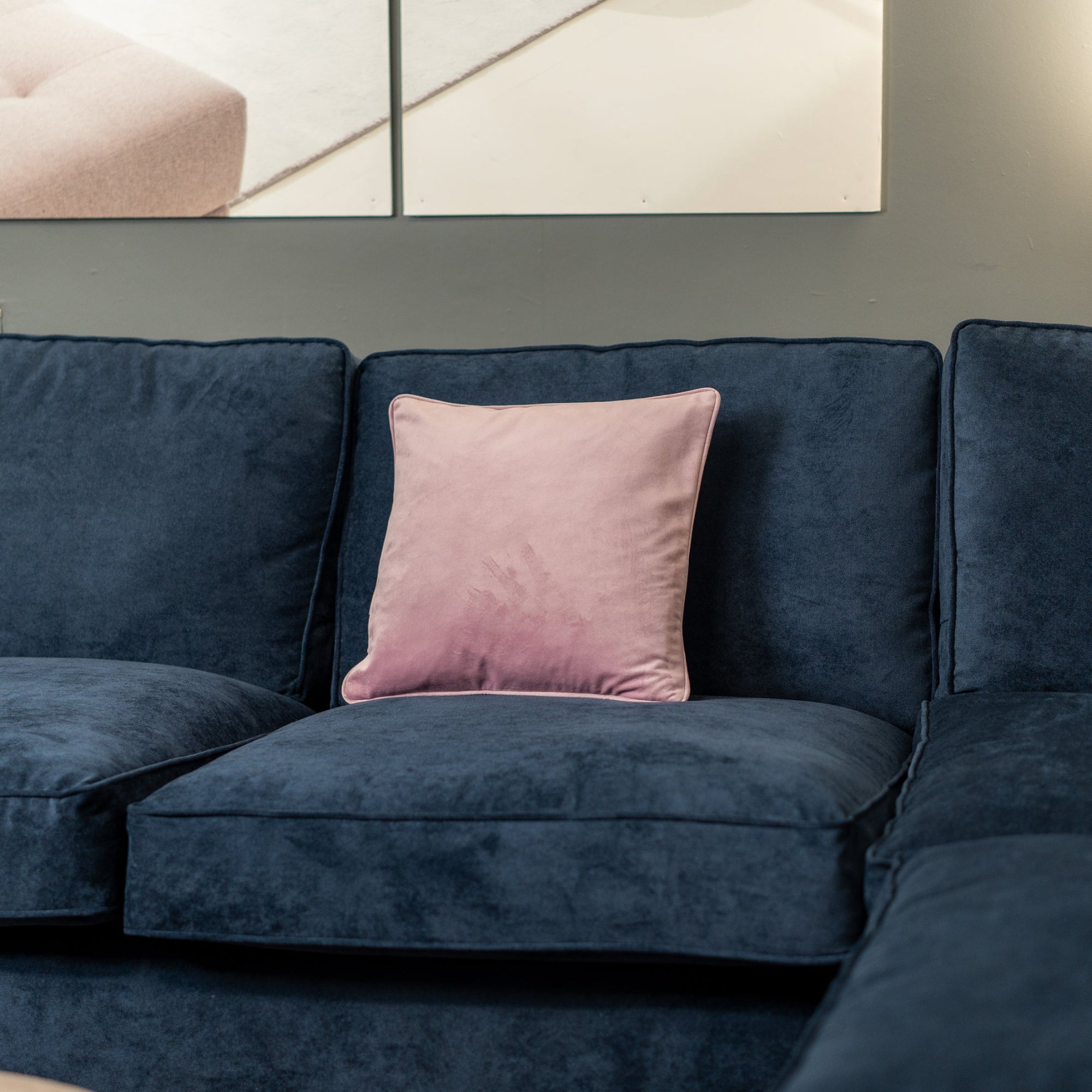 Velvet plain cushion – Elegant Living Room Accessory