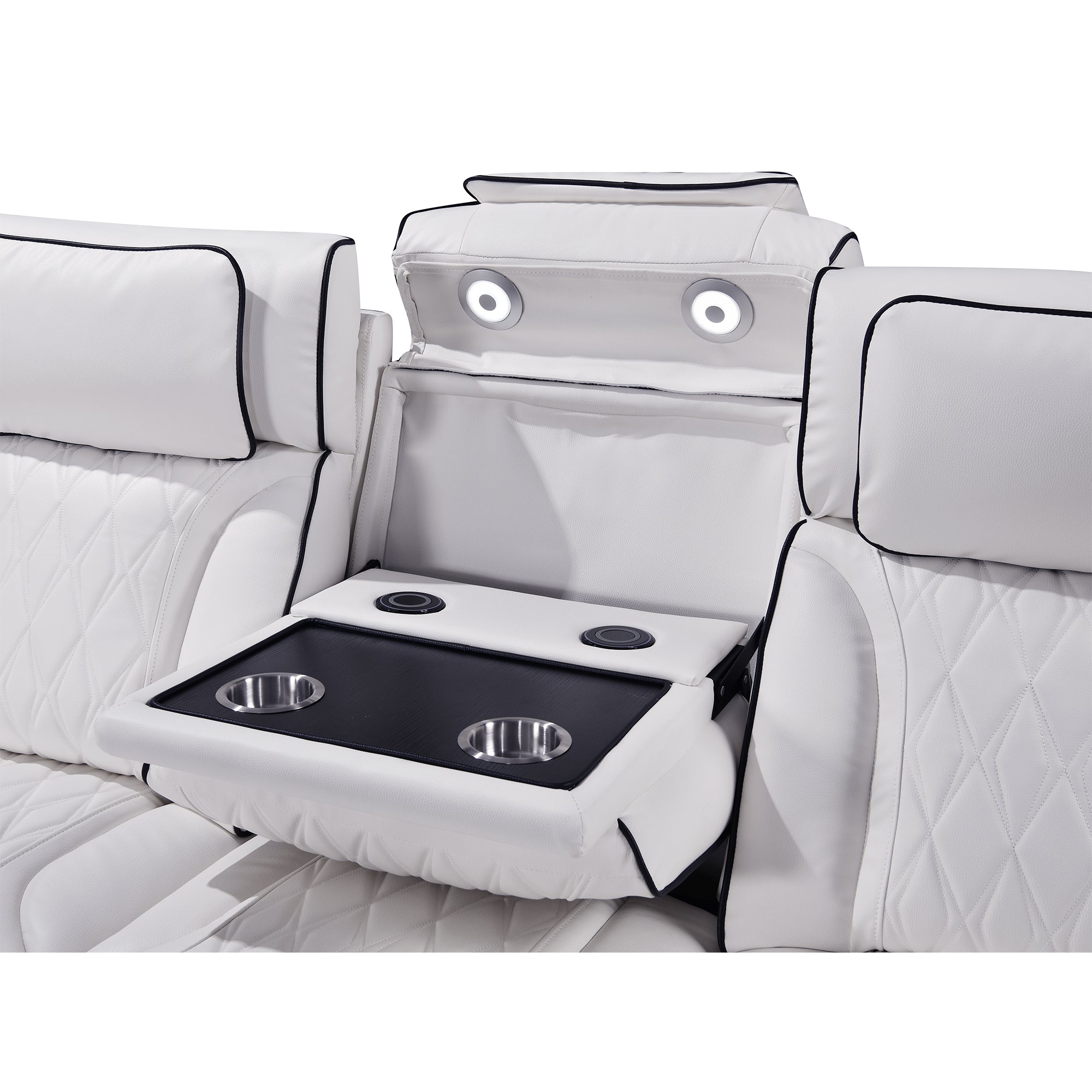 Power Recliner Sofa & Loveseat & Chair MR2953 White