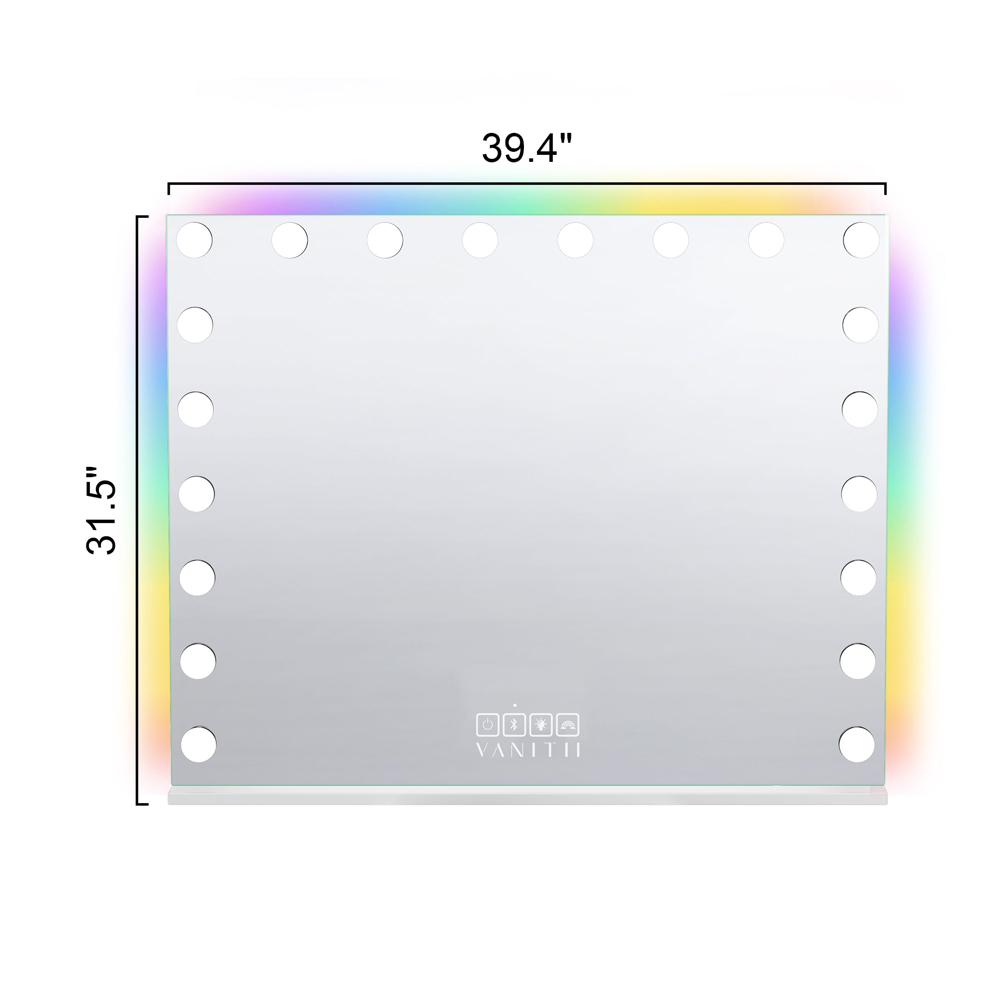 VANITII Mary Hollywood Vanity Mirror with RGB and Bluetooth Speaker