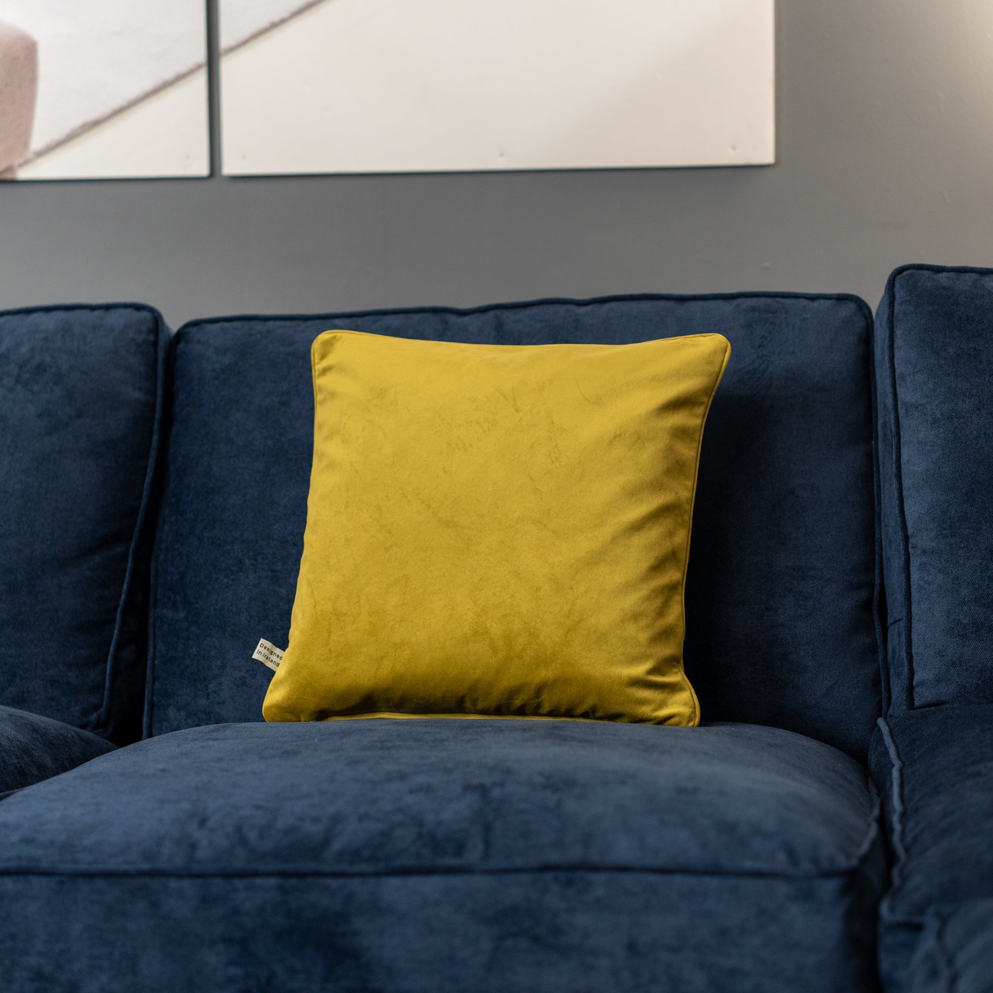 Velvet plain cushion – Elegant Living Room Accessory