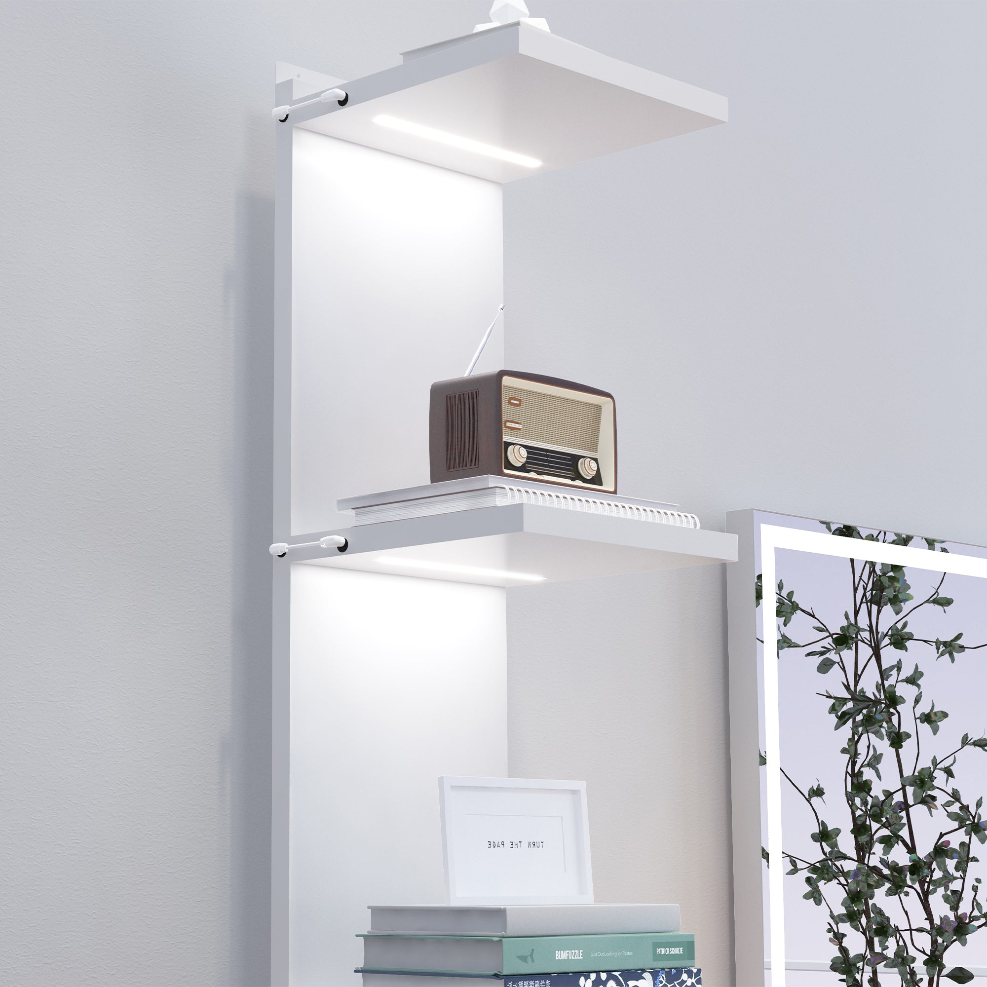 VANITII Display Shelves with Led Light