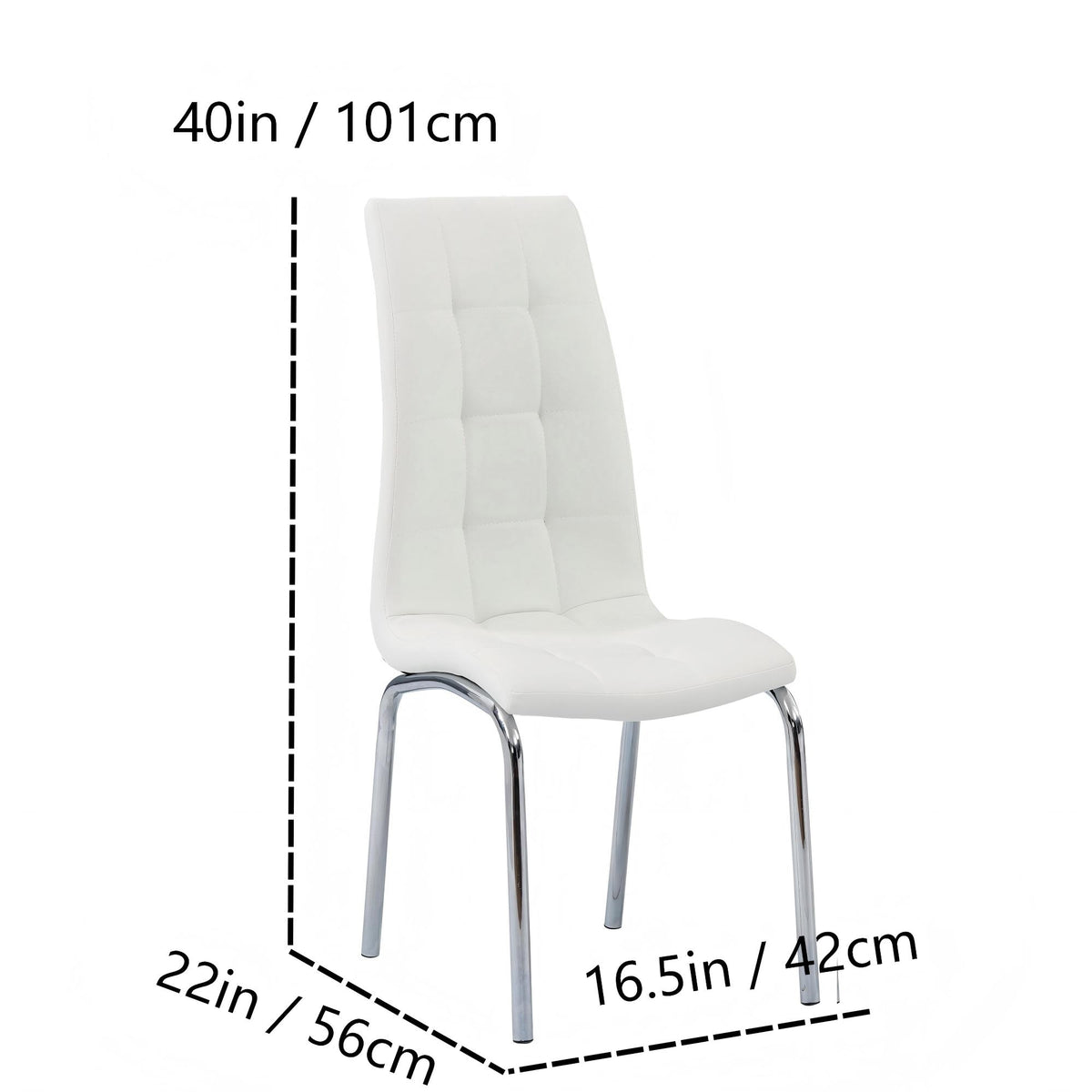 Metal Legs Side Chair-4PCS/CTN
