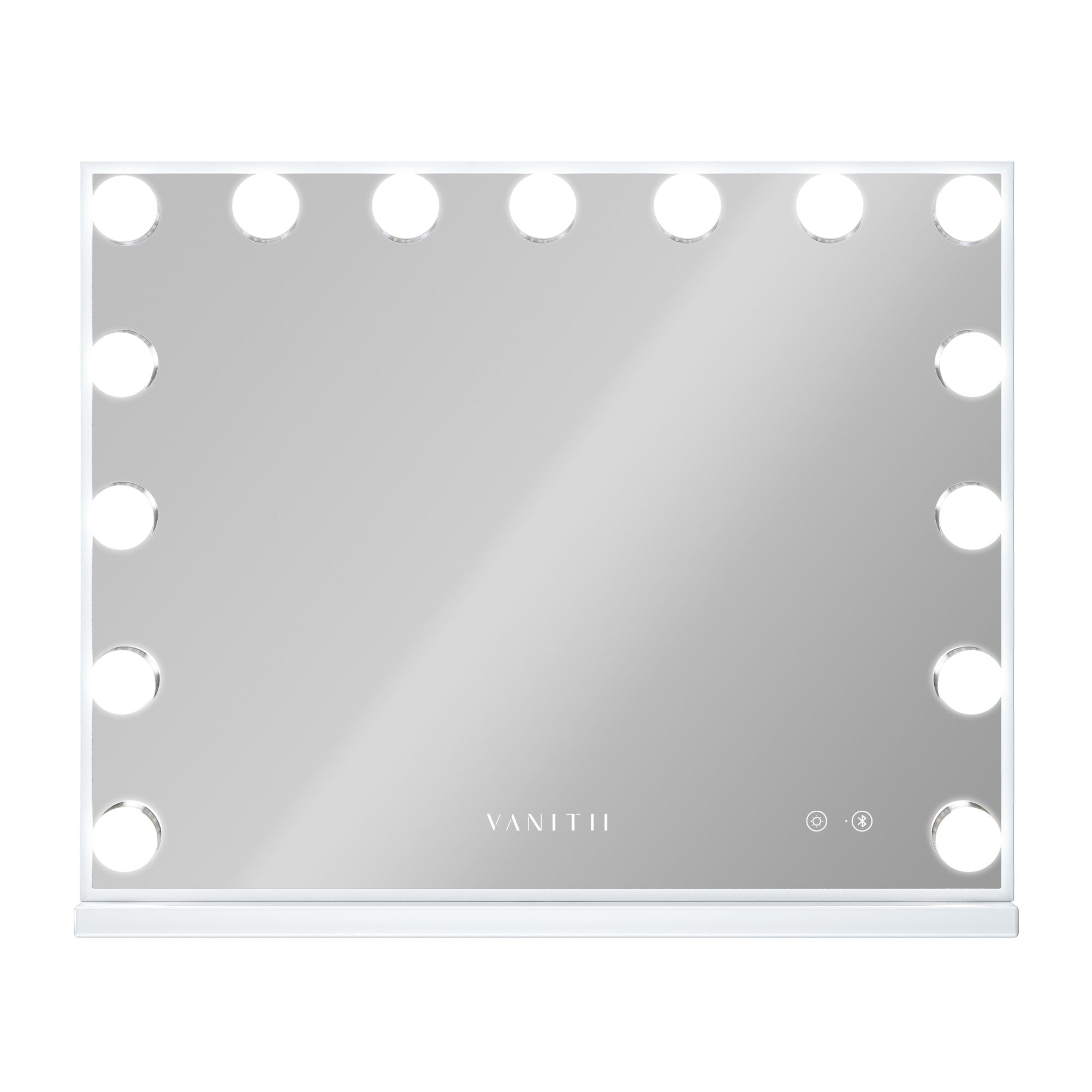 VANITII Mary Hollywood Vanity Mirror with Bluetooth XXL - 15 Dimmable LED Bulbs