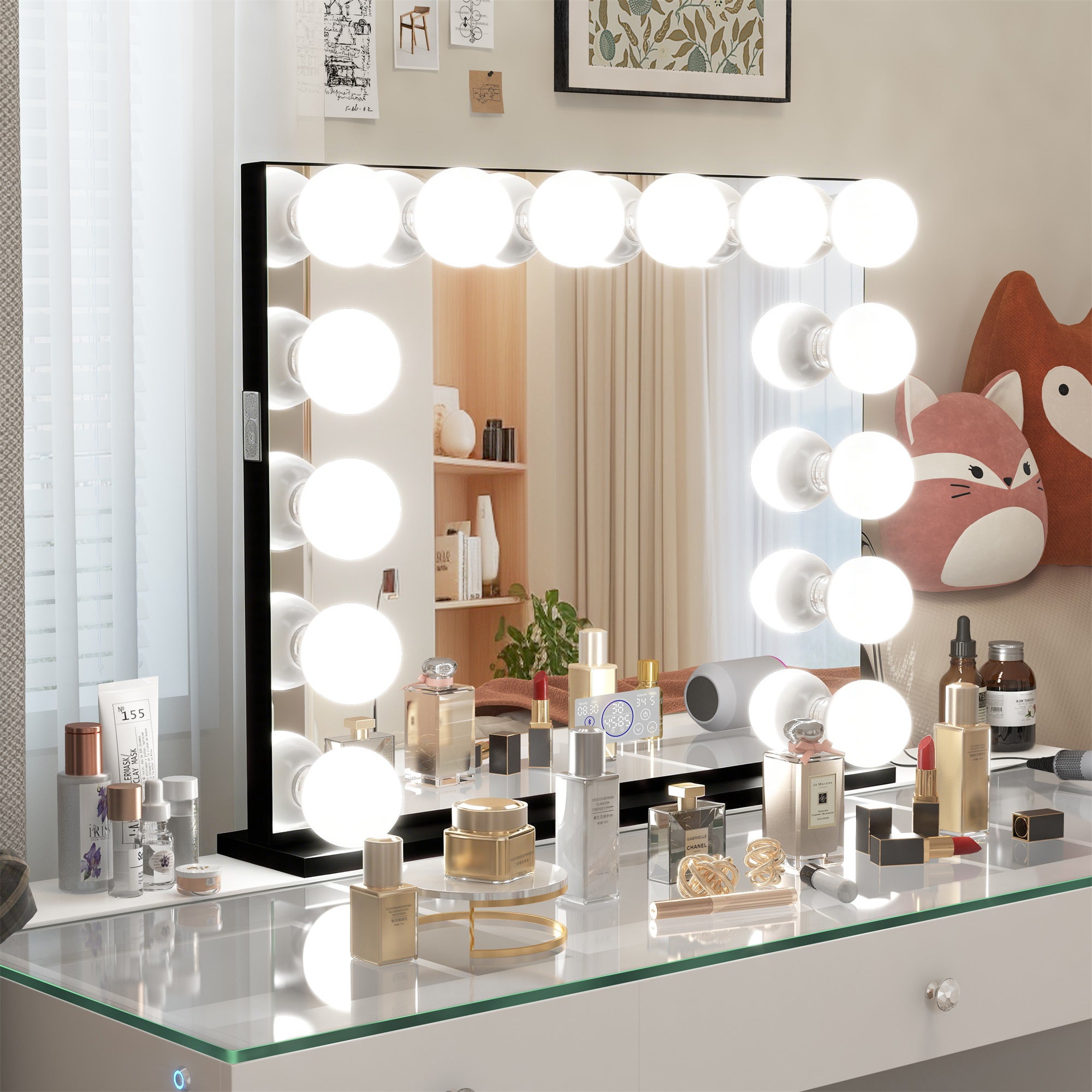 VANITII Marilyn Hollywood Vanity Mirror Pro with 14 Dimmable LED Bulbs