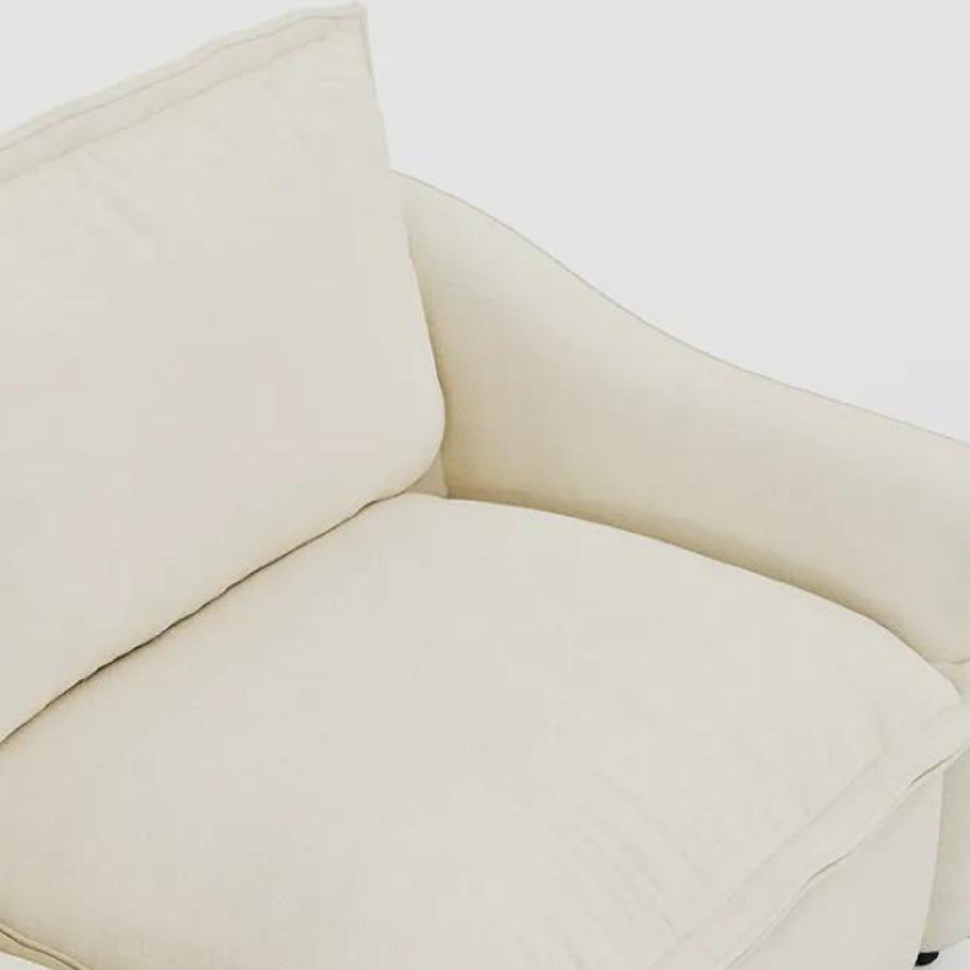 Haven 2-Seater Power Reclining Loveseat, Cream Cloud-Like Fabric Modern Living Room Furniture