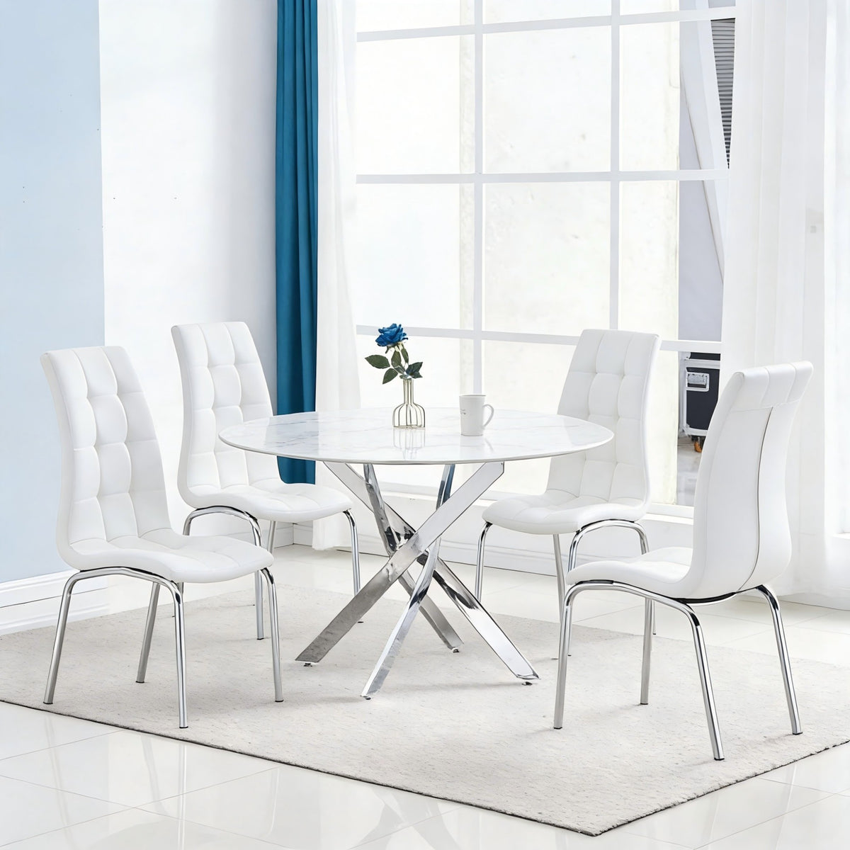 Metal Legs Side Chair-4PCS/CTN