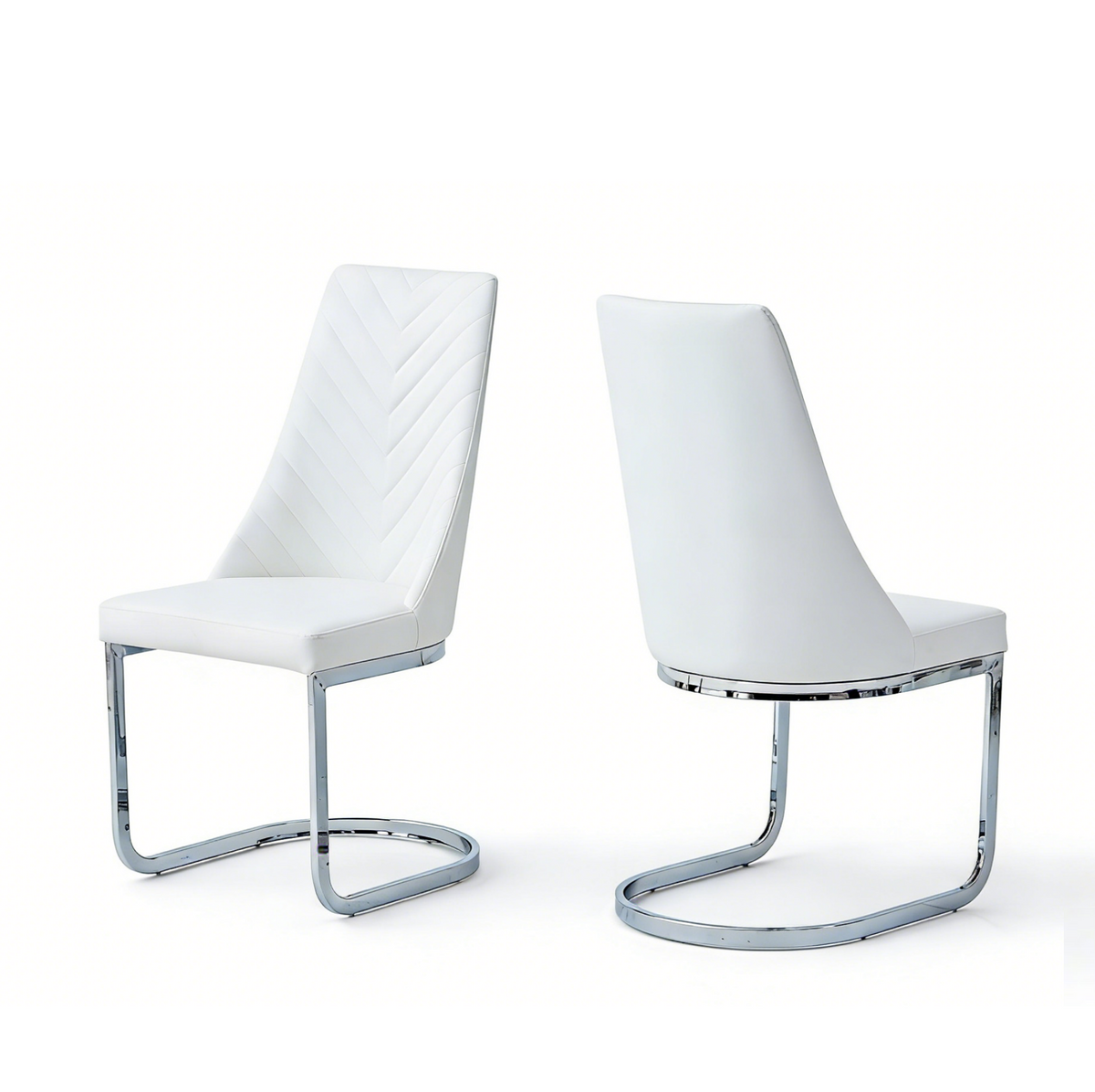 CH002-2PCS/CTN Leather Upholstered Dining Chair