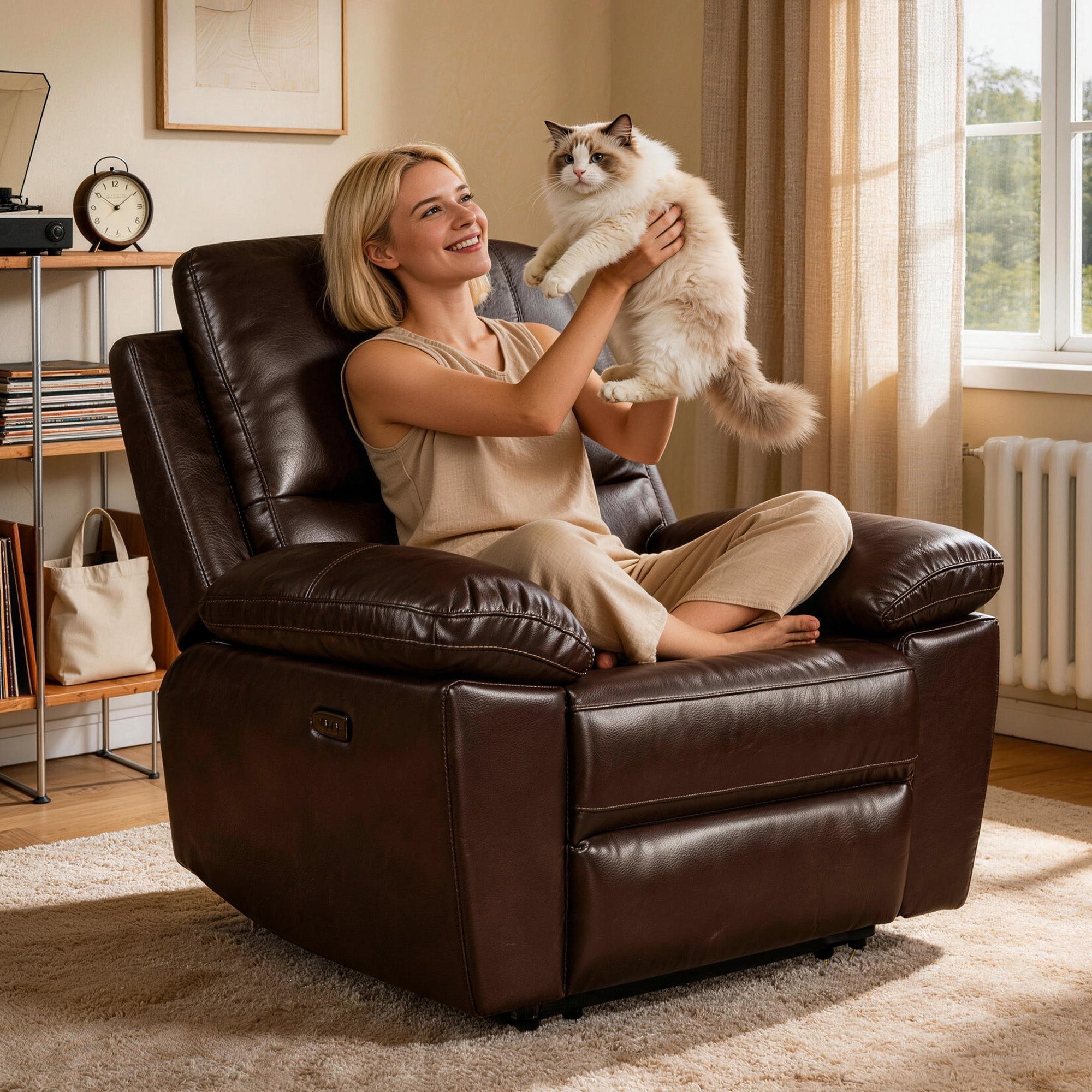 Power Recliner Chair MR2775A Brown