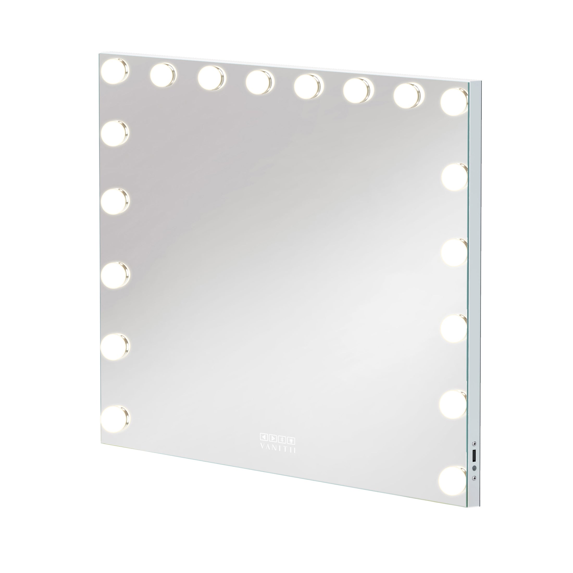 Mary Hollywood Vanity Mirror Pro with Bluetooth XXXL - 18 Dimmable LED Bulbs_VANITII