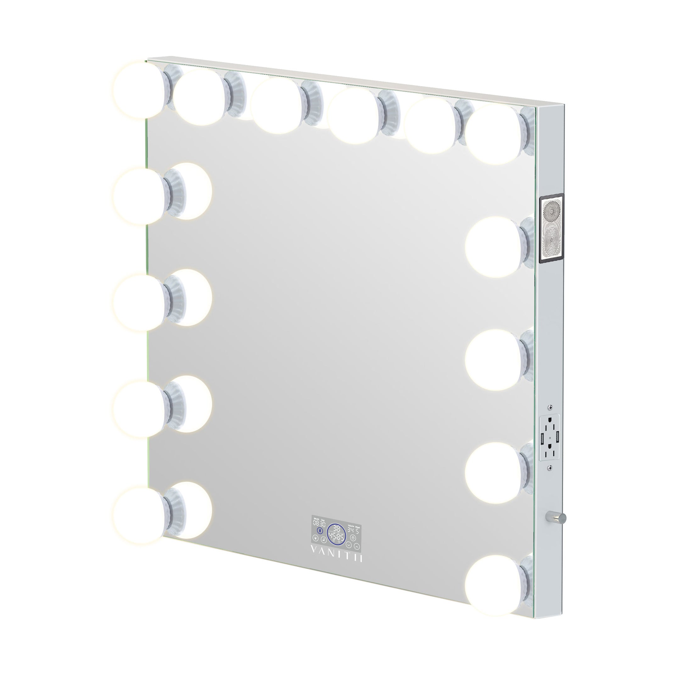 Marilyn Hollywood Vanity Mirror Pro - Tabletop or Wall Mount Vanity Mirror with 14 Dimmable LED Bulbs_VANITII