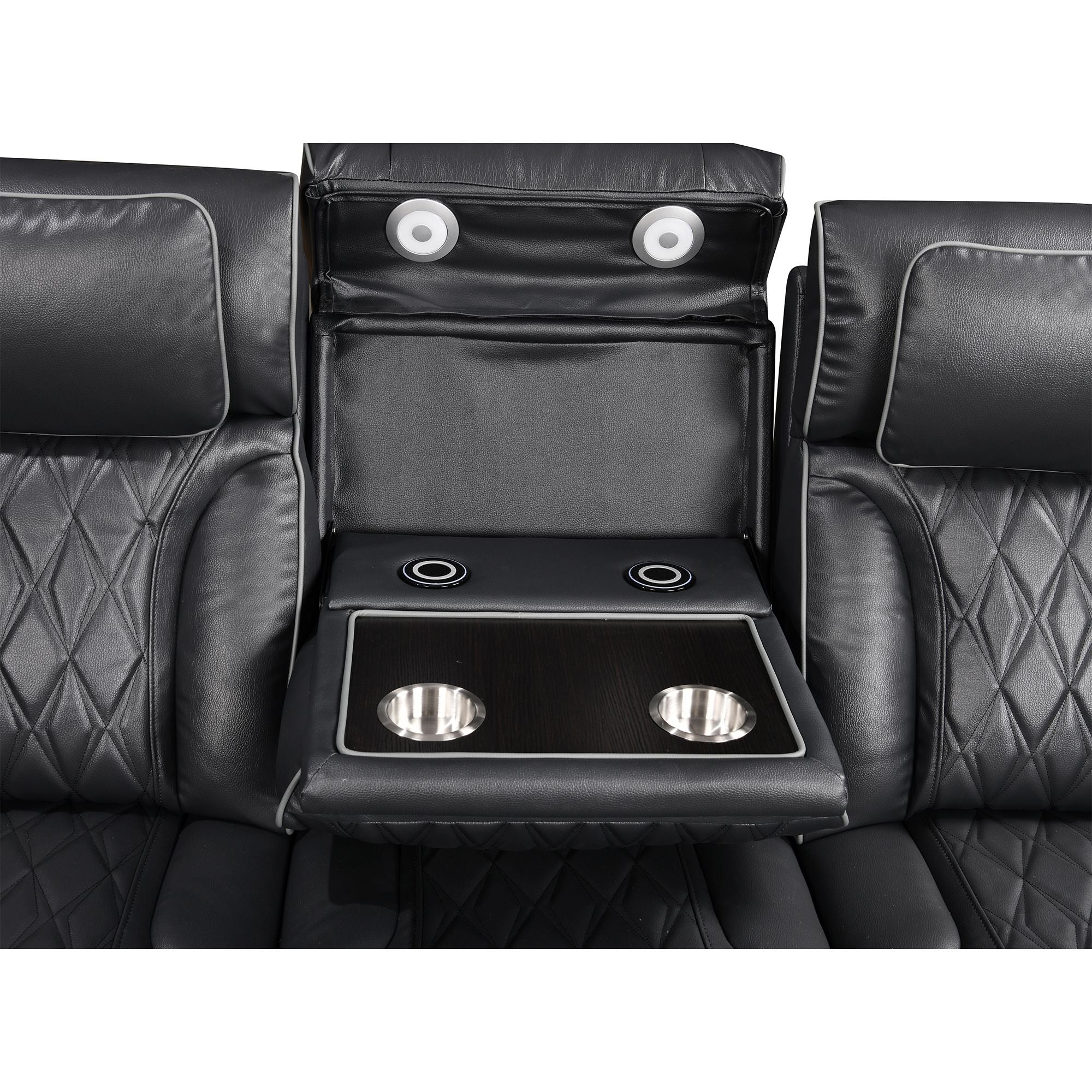 Power Recliner Sofa & Loveseat & Chair MR2953 Black