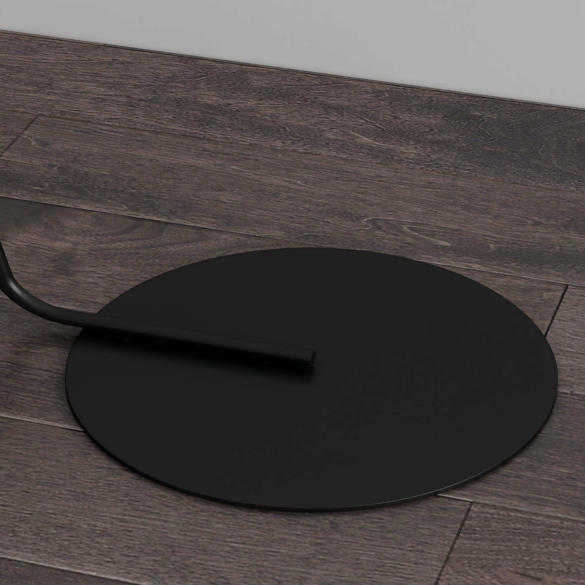 Modern 178cm Floor Lamp: Black Iron Frame & Linen Shade for Living Room/Bedroom (US Standard Plug)