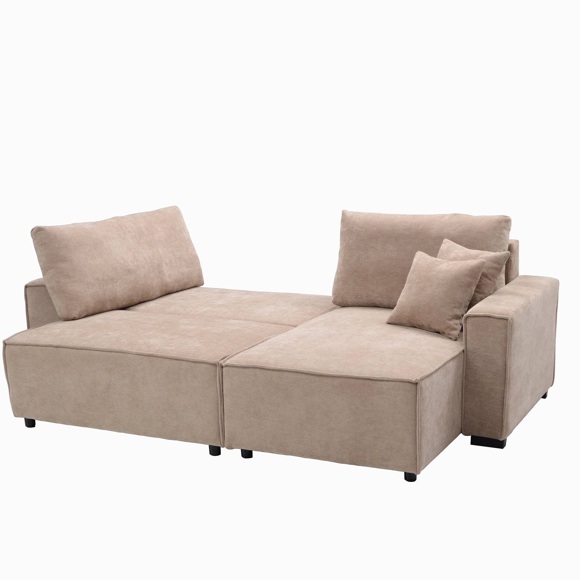 L-Shape sofa with storage and Pull-out bed