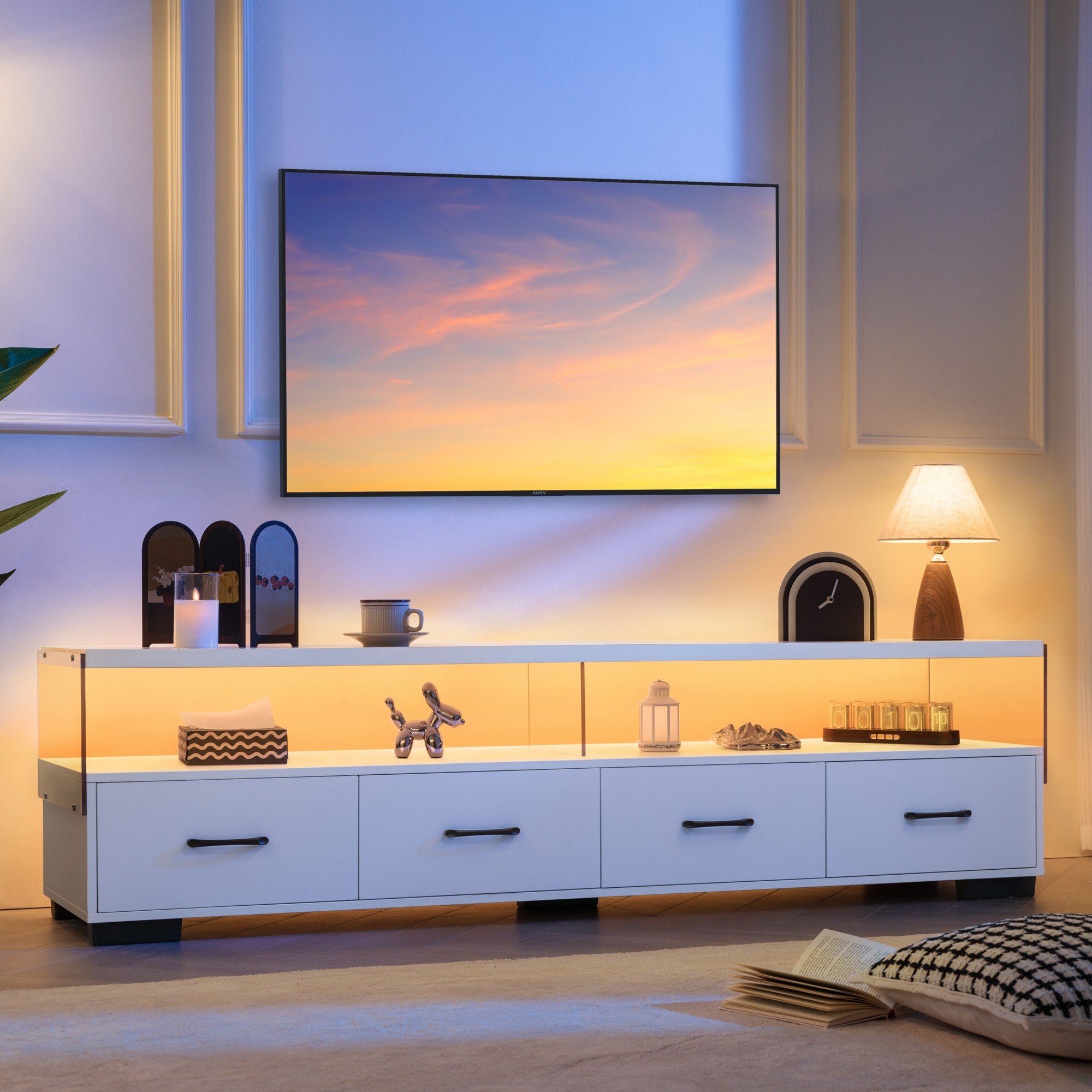 Fashion Design 71" TV Stand For Living Room