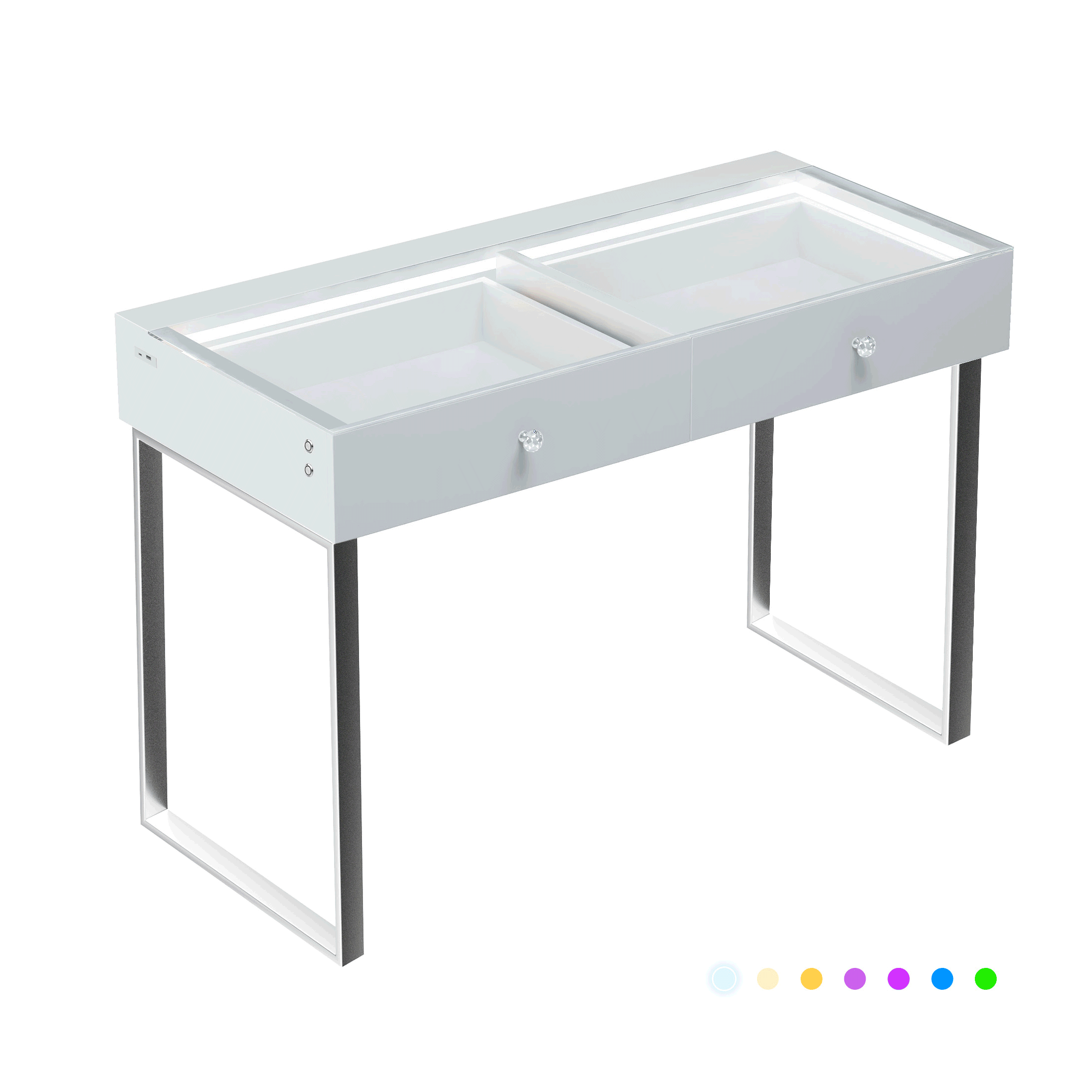 Alice Vanity Desk Pro - 2 Storage Drawers_VANITII