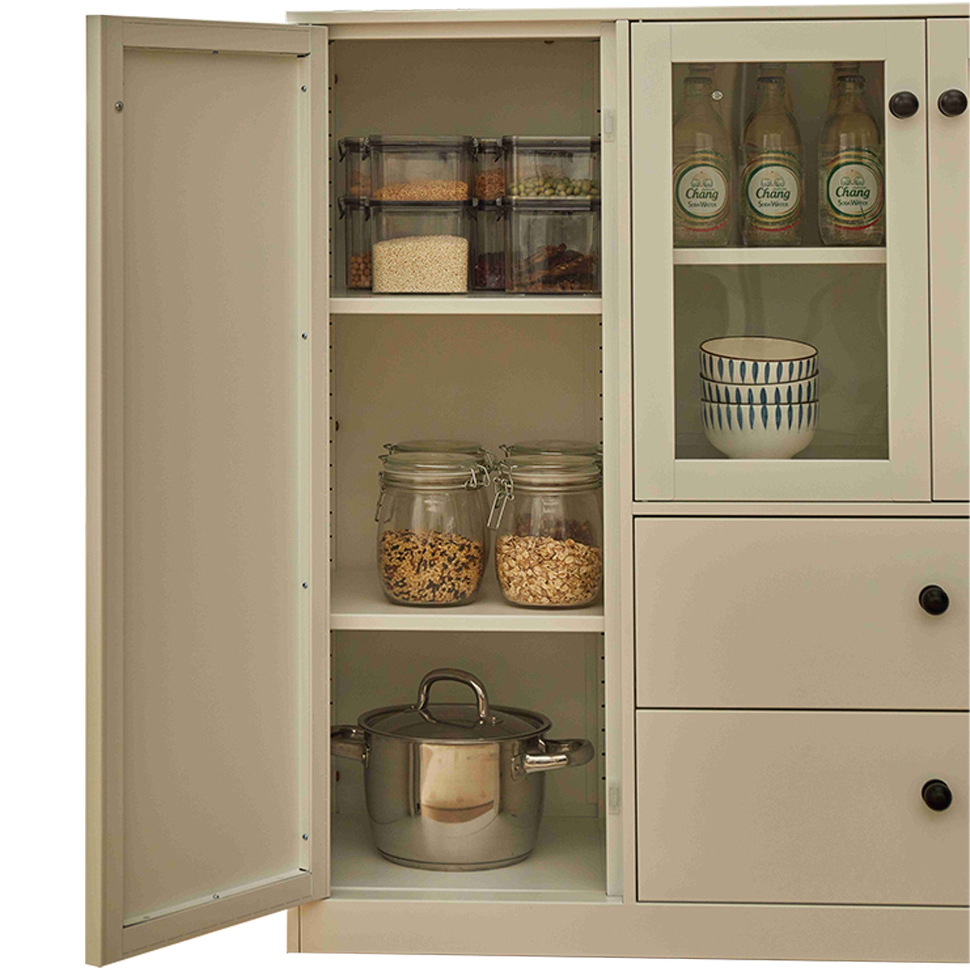 White Steel Sideboard cabinet