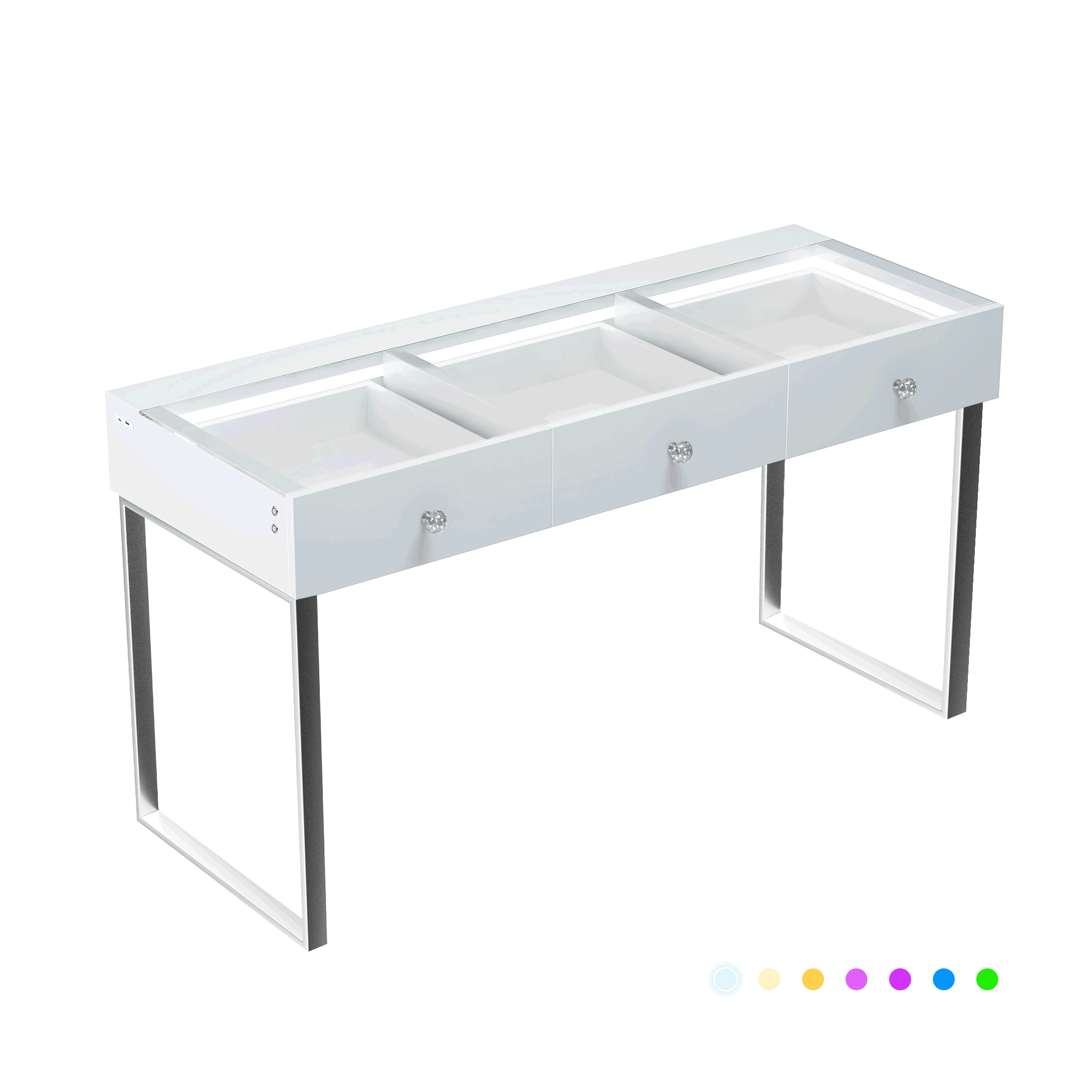 Billie Vanity Desk Pro - 3 Storage Drawers_VANITII