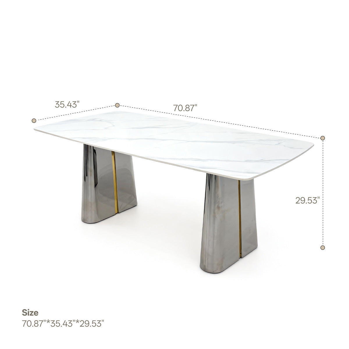 Rock plate dining table