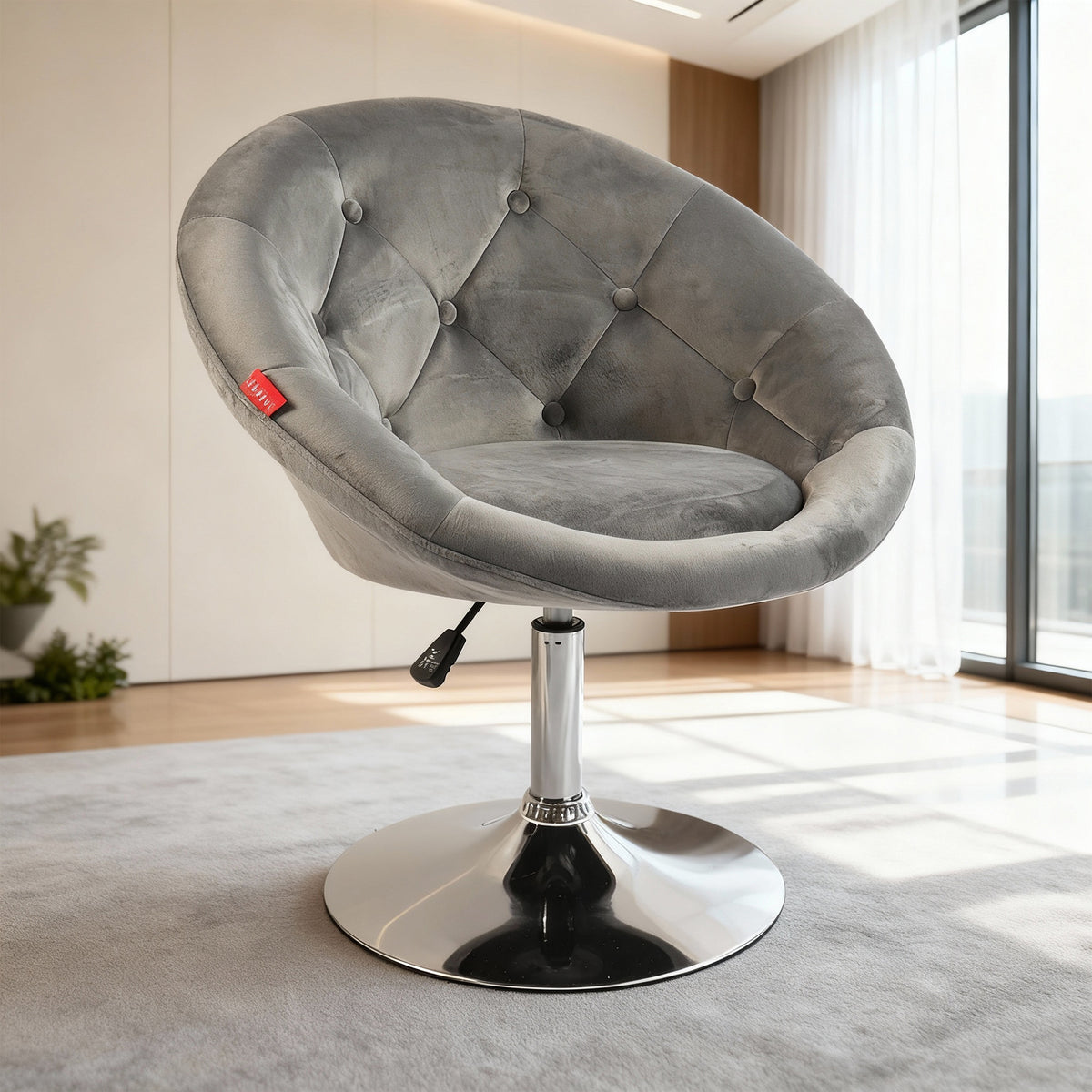 Bella Swivel Vanity Chair-Grey
It is placed in the bedroom or living room,being both beautiful and practical.