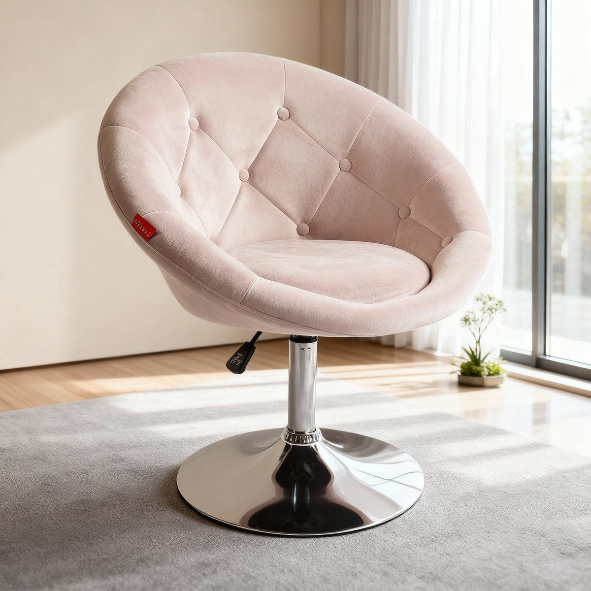 Bella Swivel Vanity Chair-Pink
It is placed in the bedroom or living room,being both beautiful and practical.