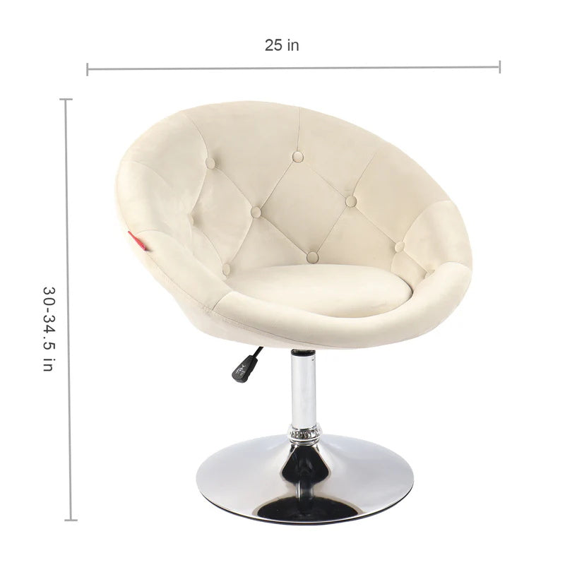 Size of Bella Swivel Vanity Chair