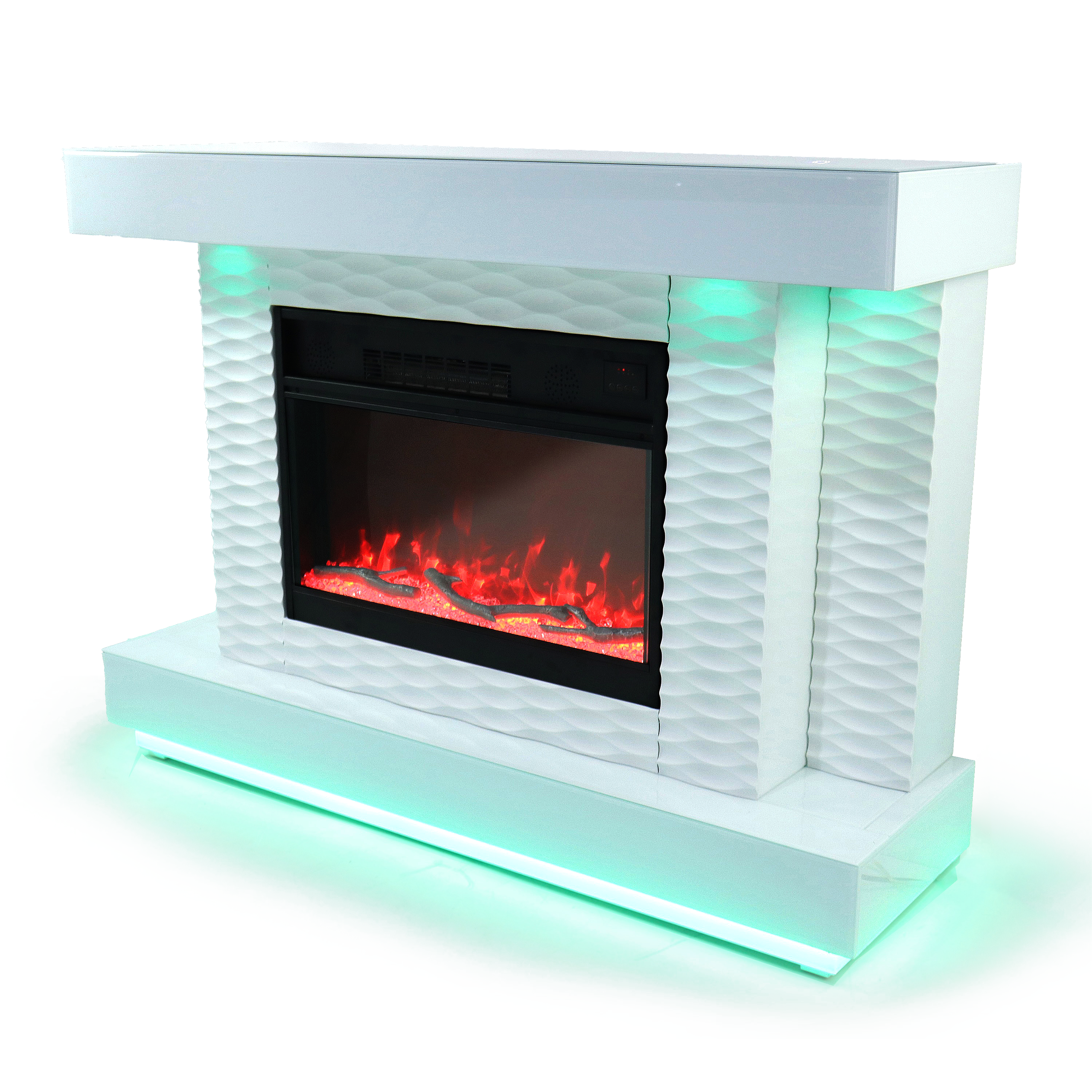 Fully Assembled Multi-Flame Colors TV Stand with Fireplace