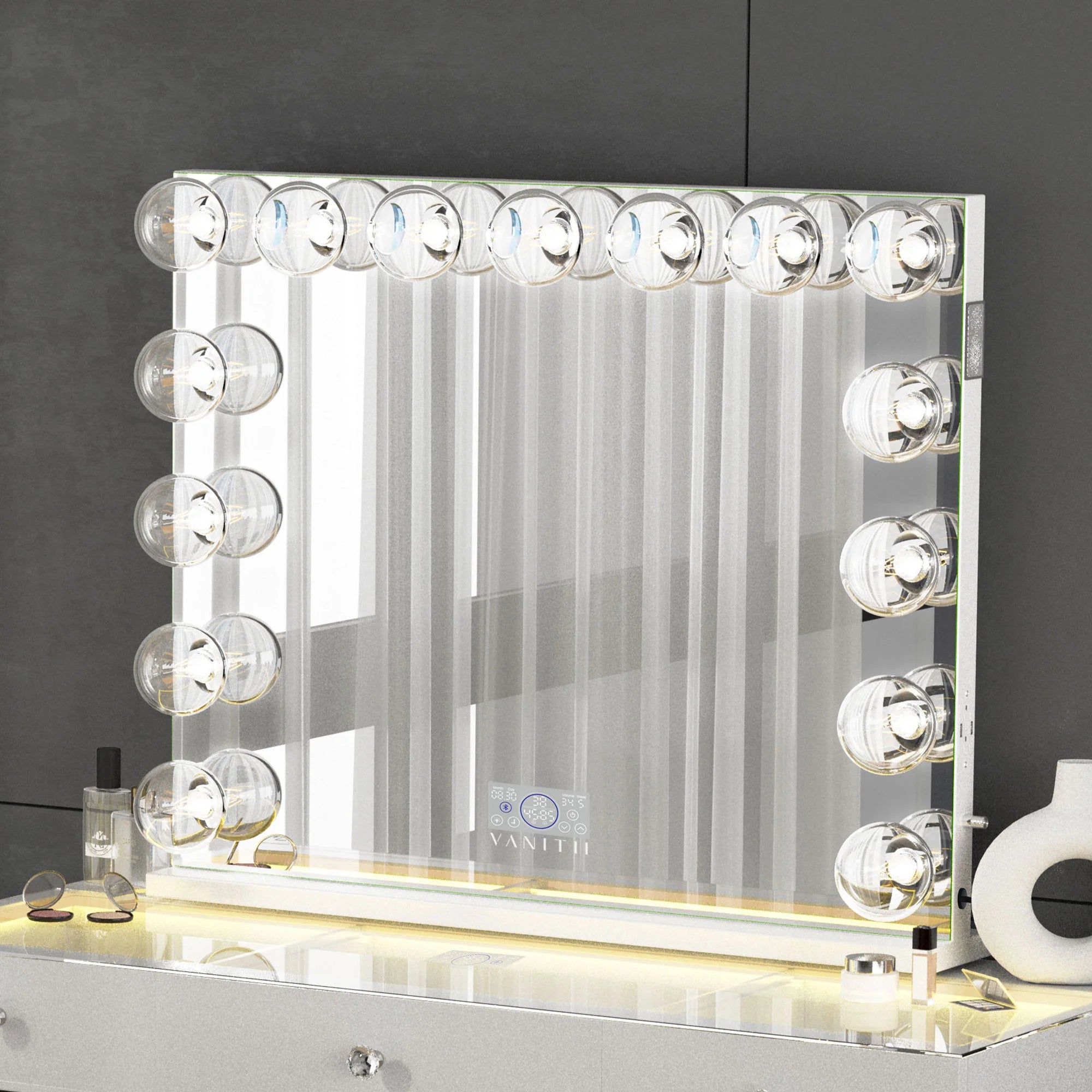 VANITII Marilyn Hollywood Vanity Mirror Pro Max with 15 PCS G95FLM Bulbs