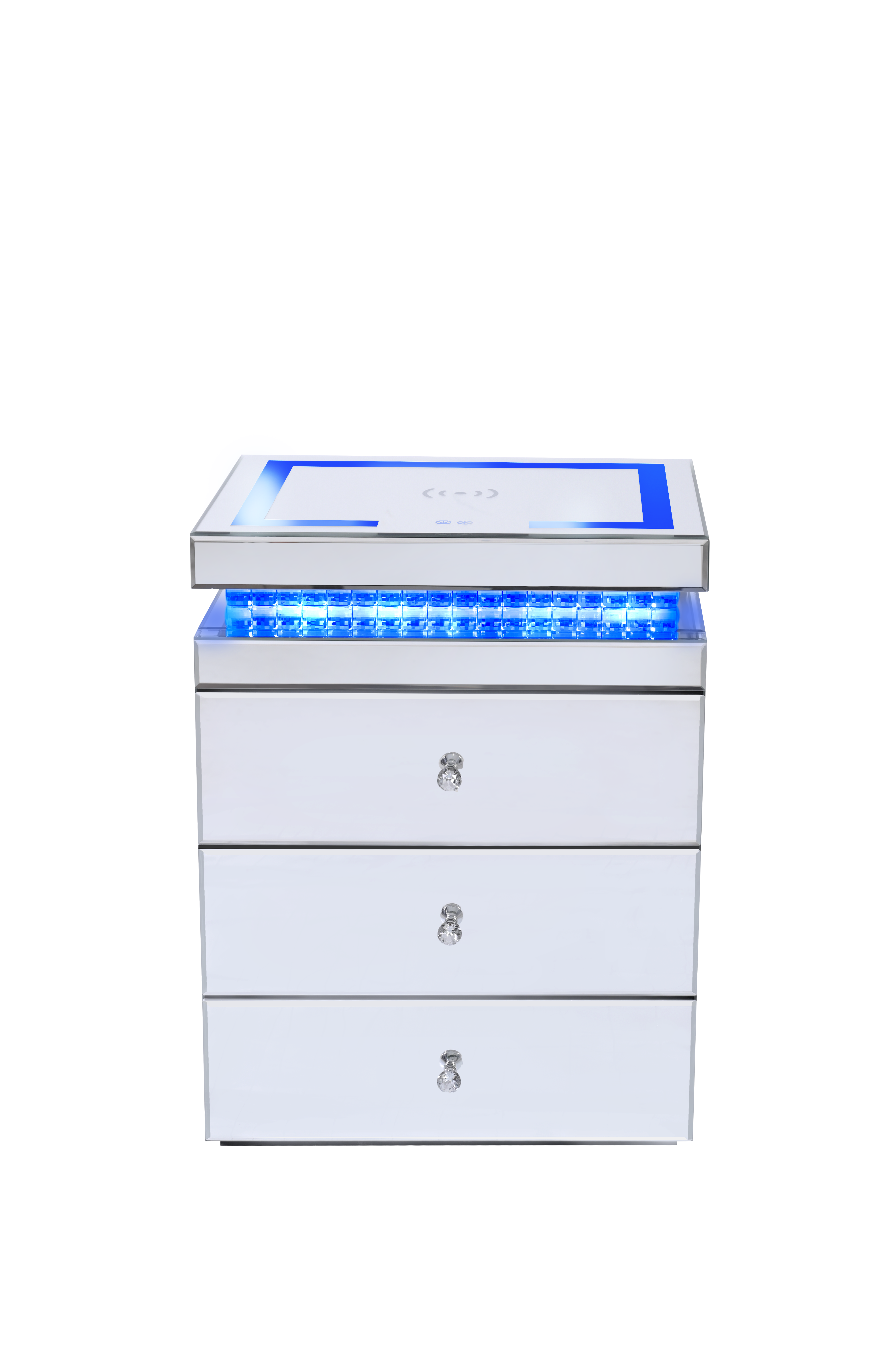 VANITII LED Bedside Table with Wireless Charger